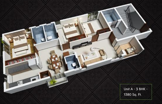 3DFloorPlan of Invincy Paix