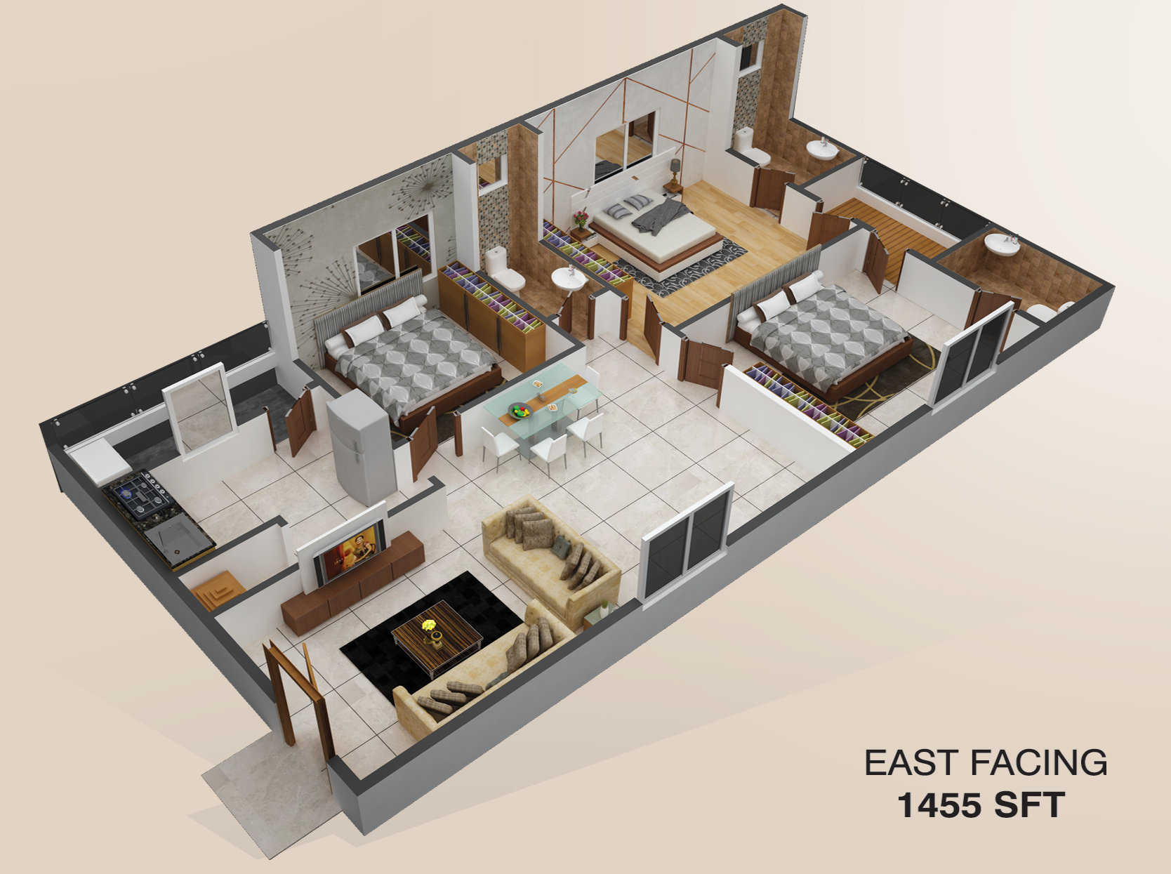 3DFloorPlan of Jayam Heights