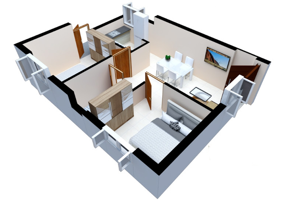 3DFloorPlan of Crest Ostia