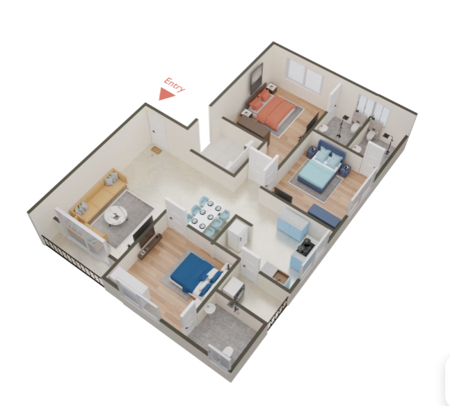 3DFloorPlan of Riddhi Vinit