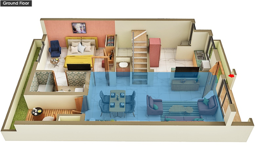 3DFloorPlan of GTB Rising Palms
