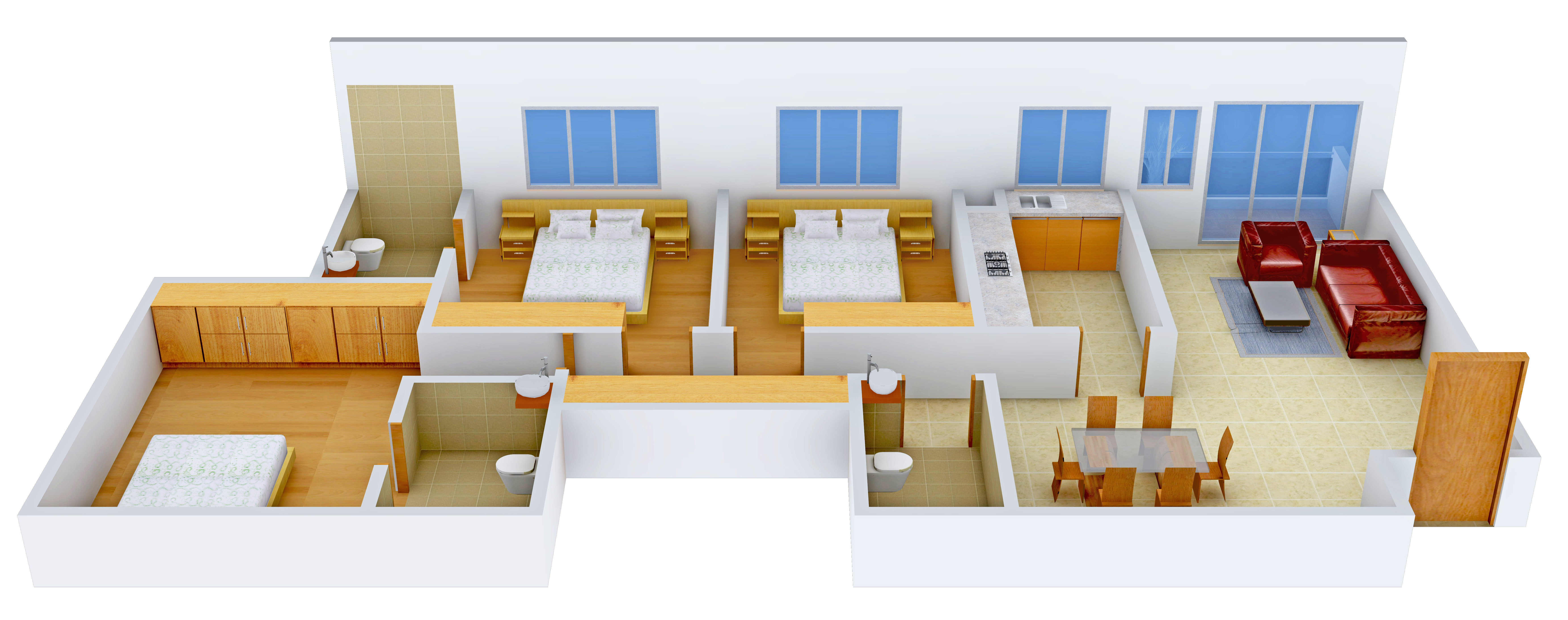 3DFloorPlan of Rama Air Castles