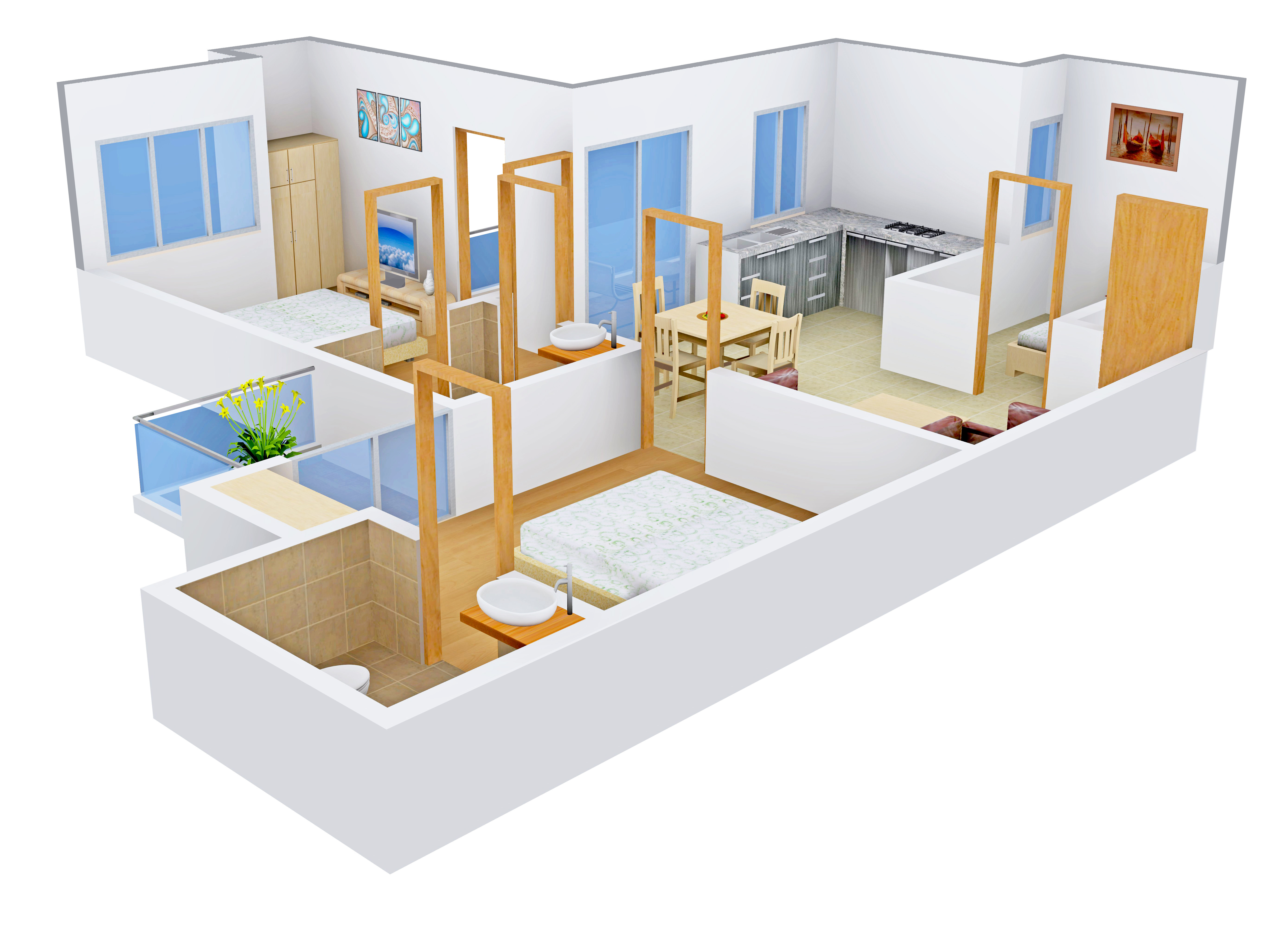 3DFloorPlan of Amrapali Princely Estate