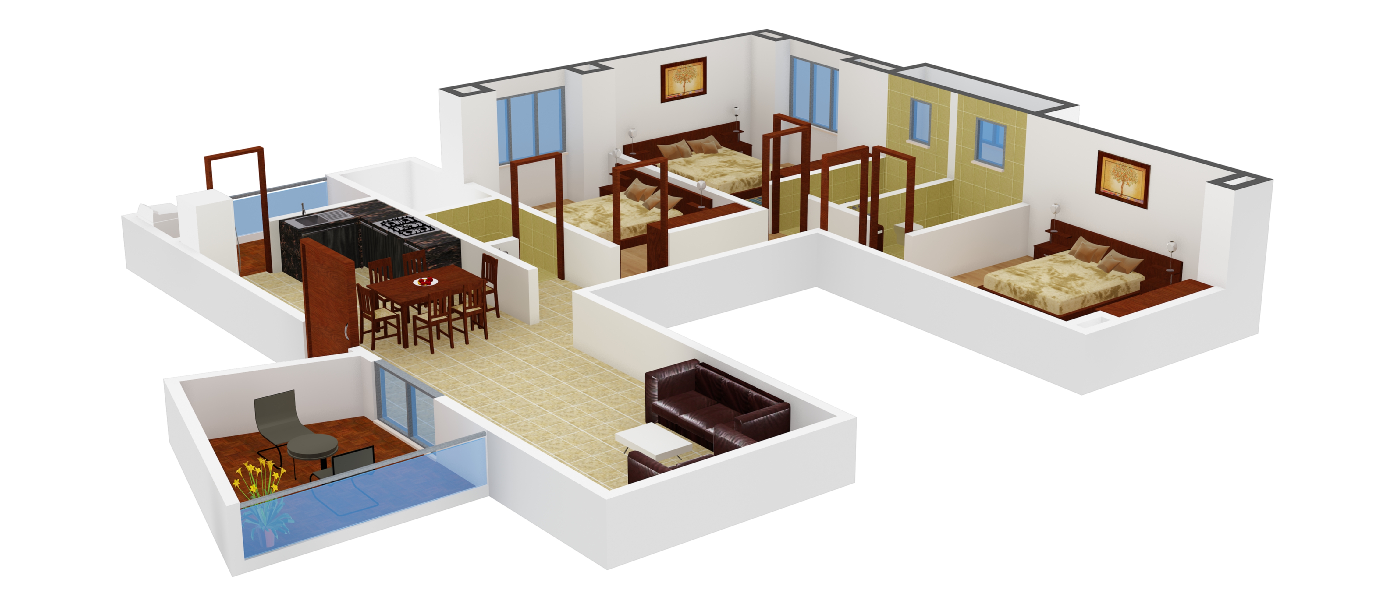 3DFloorPlan of Enerrgia Iris