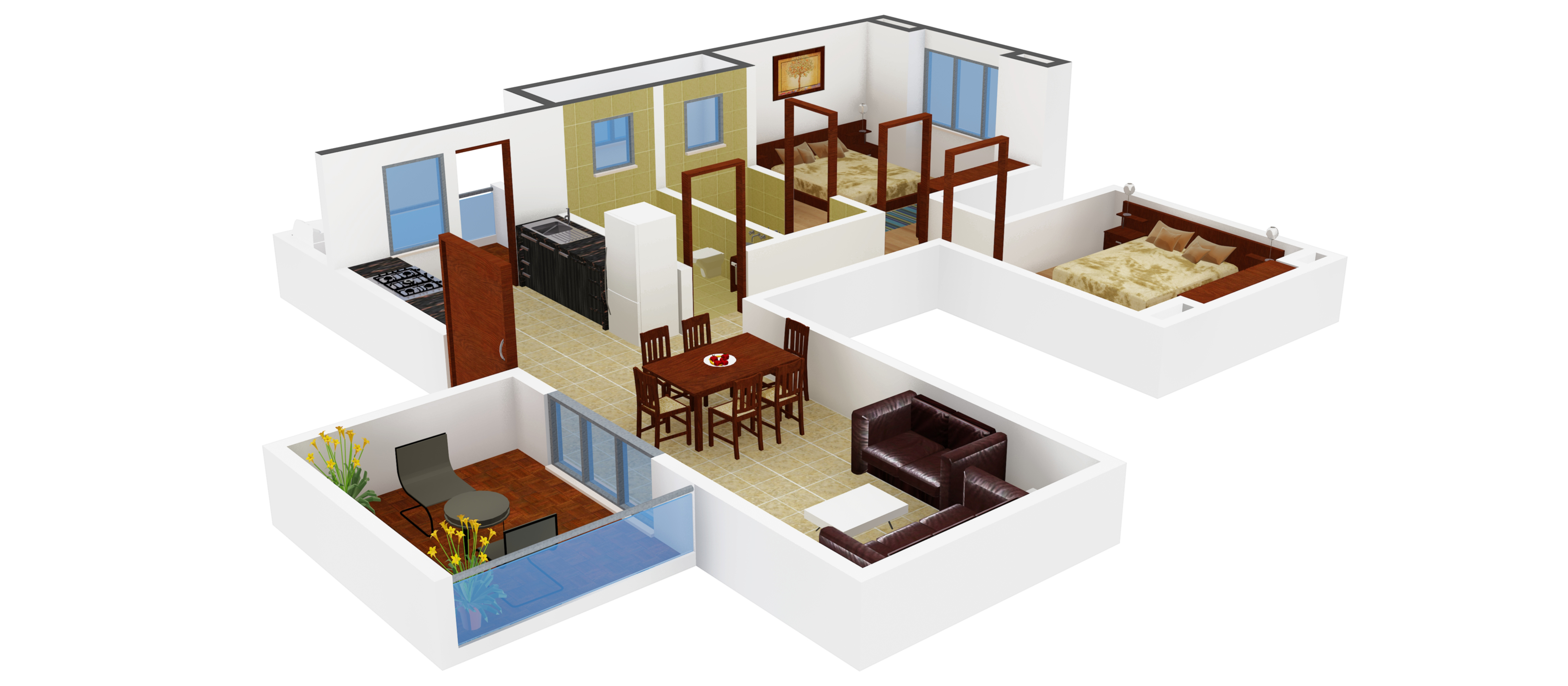 3DFloorPlan of Enerrgia Iris