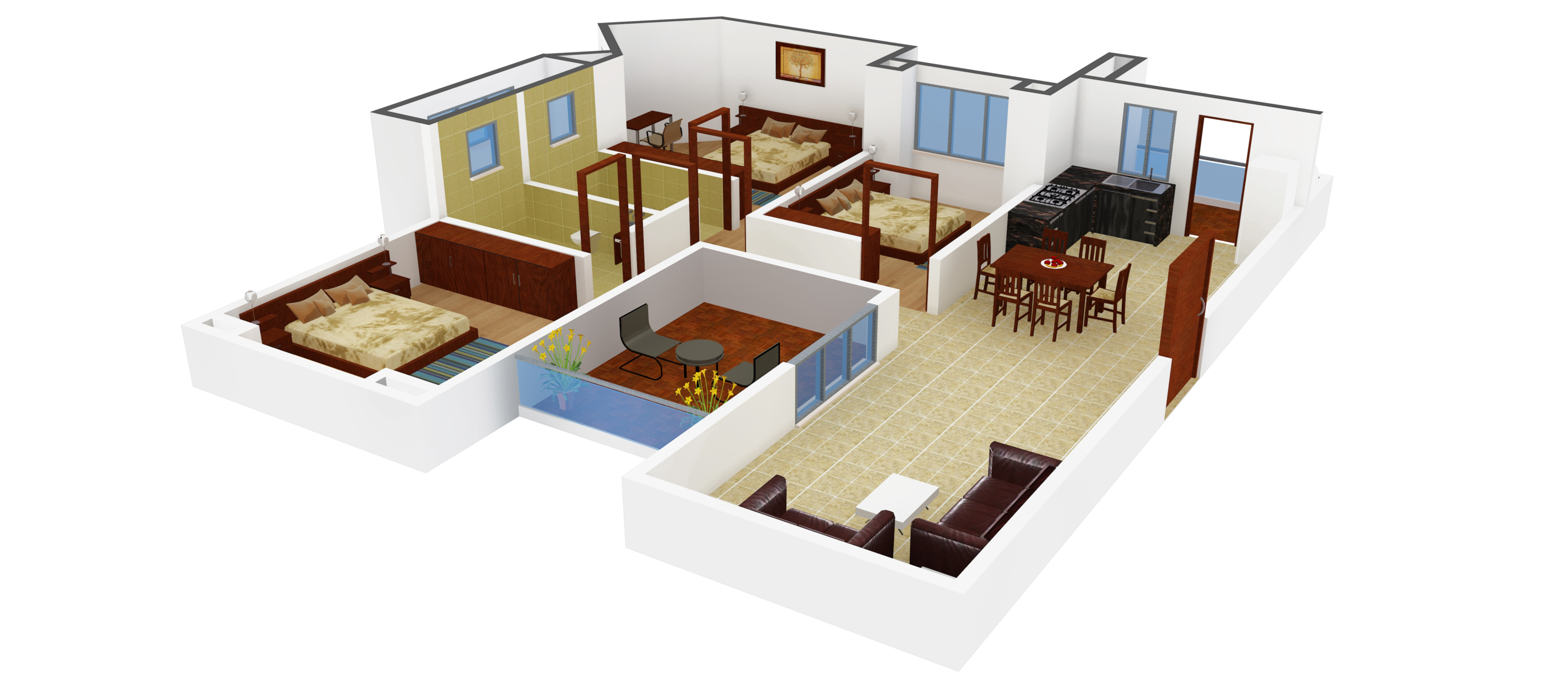 3DFloorPlan of Enerrgia Iris
