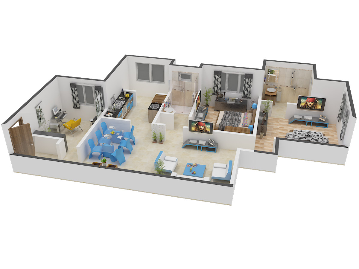 3DFloorPlan of Neptune Eleve
