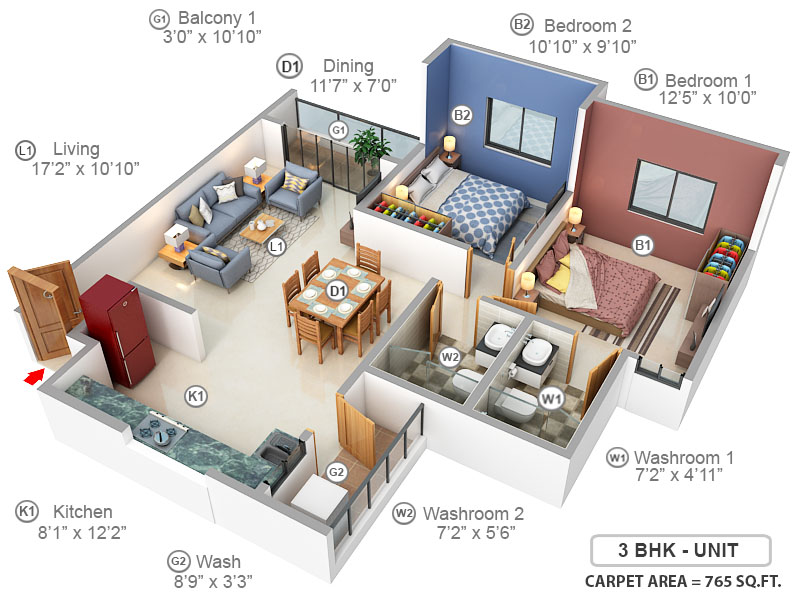 3DFloorPlan of Applewoods Sorrel