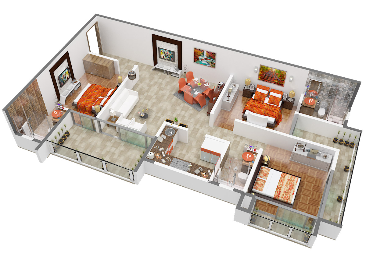 3DFloorPlan of Team Bellagio