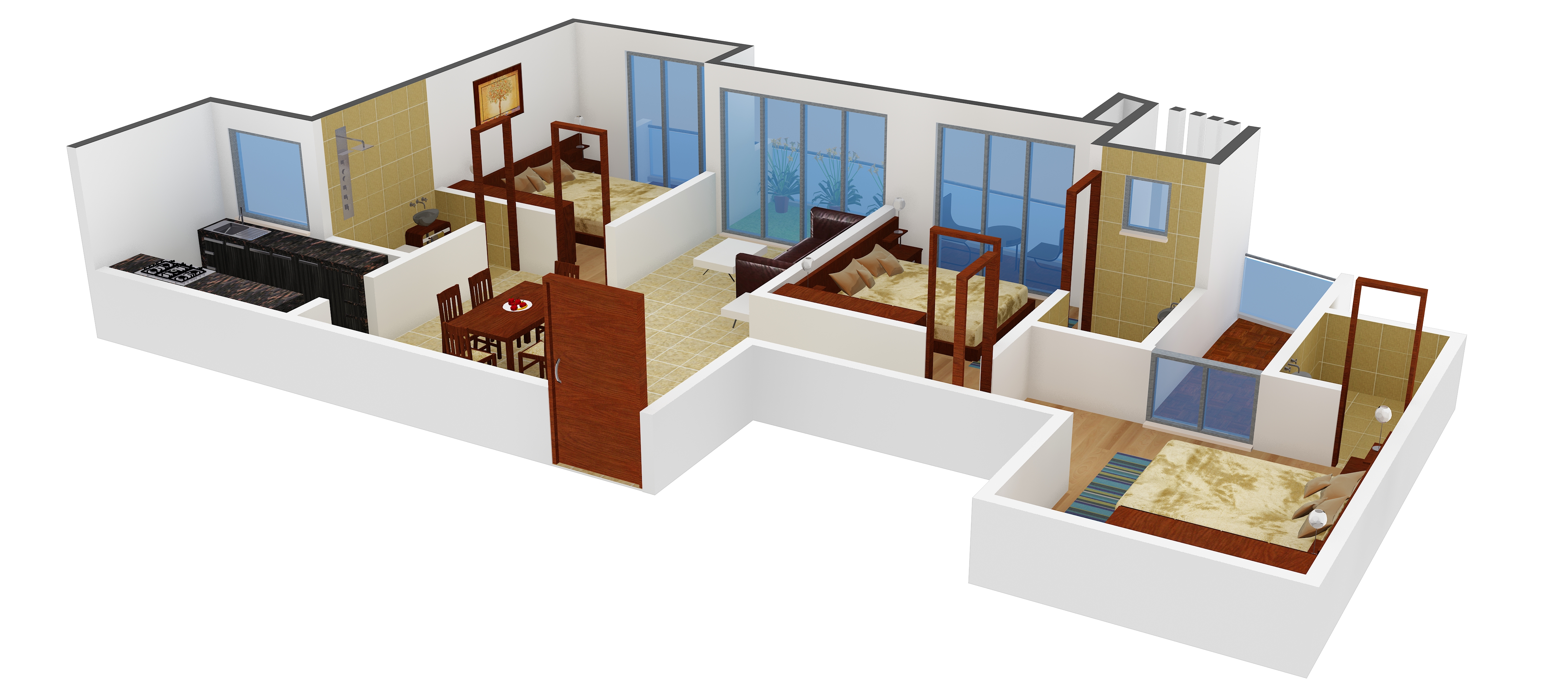 3DFloorPlan of Team Bellagio