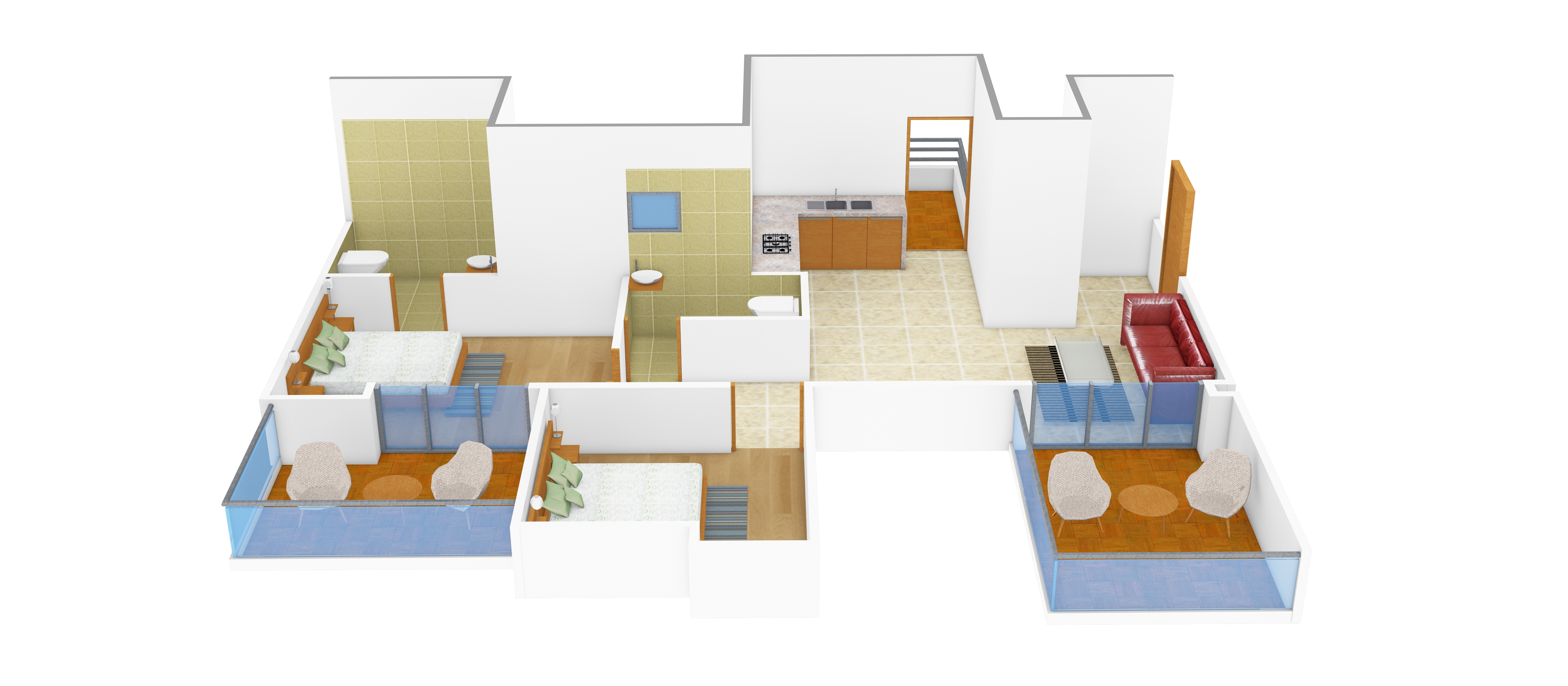3DFloorPlan of Sree Wisteriaa