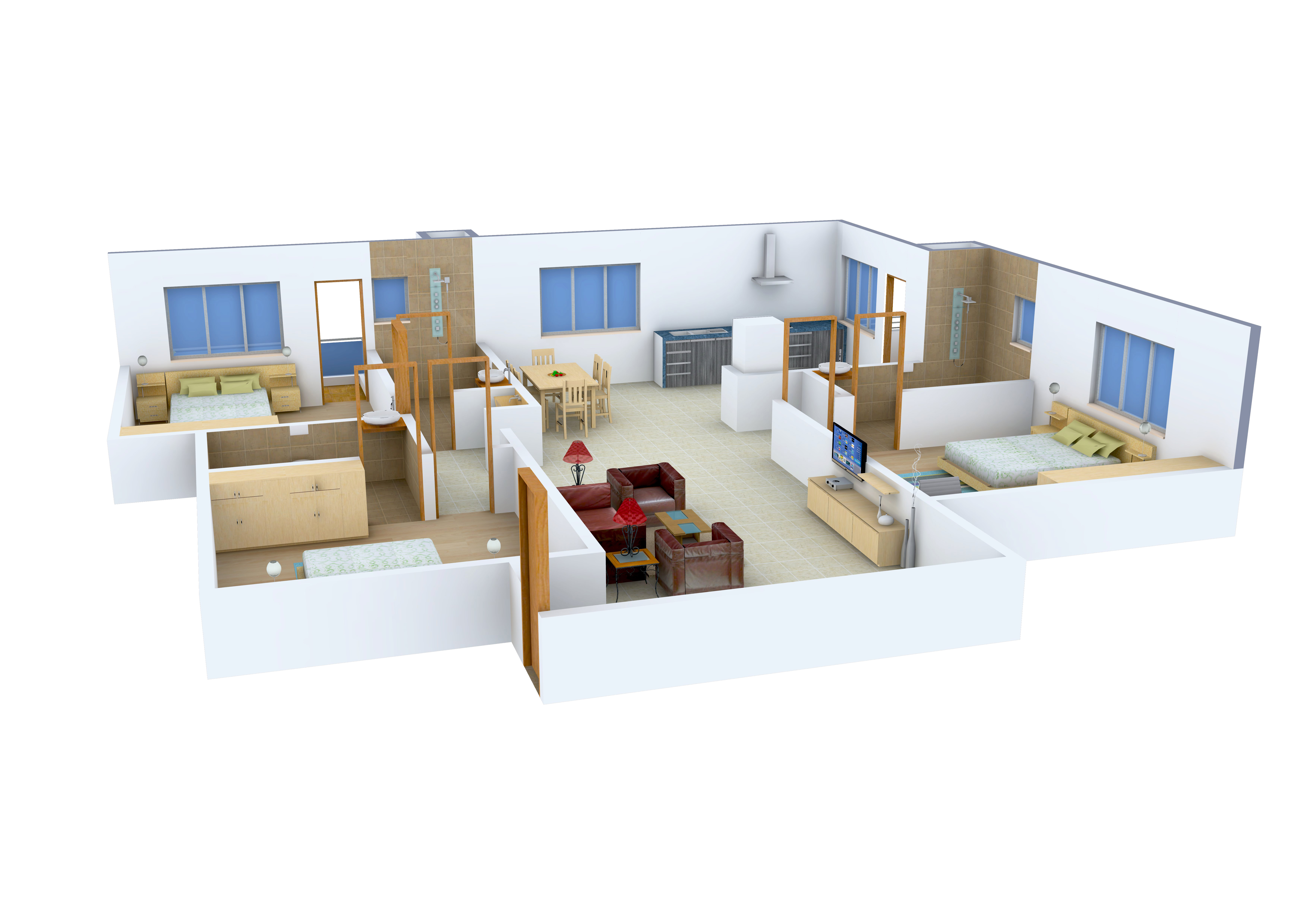 3DFloorPlan of GK Lake View