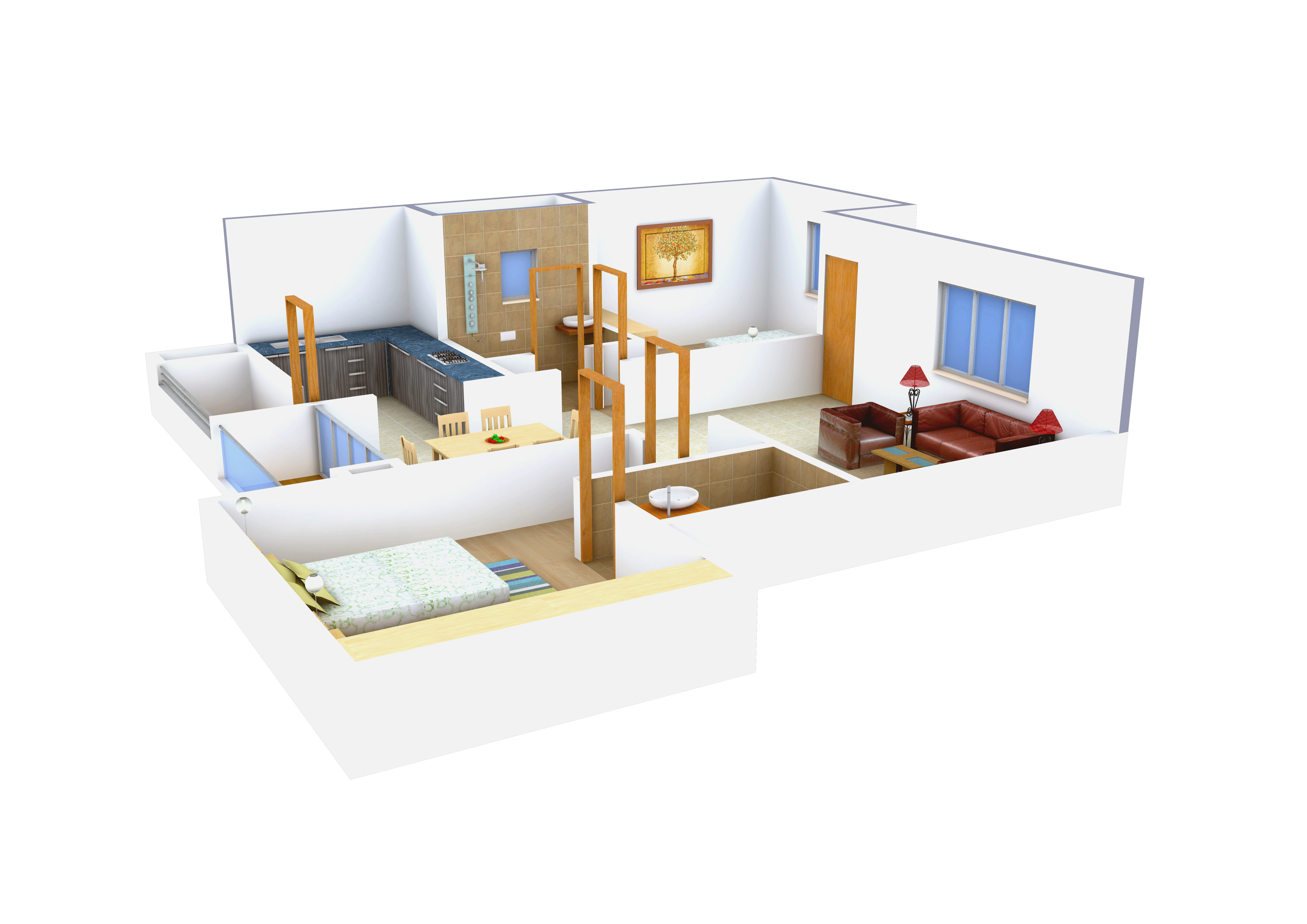 3DFloorPlan of GK Lake View