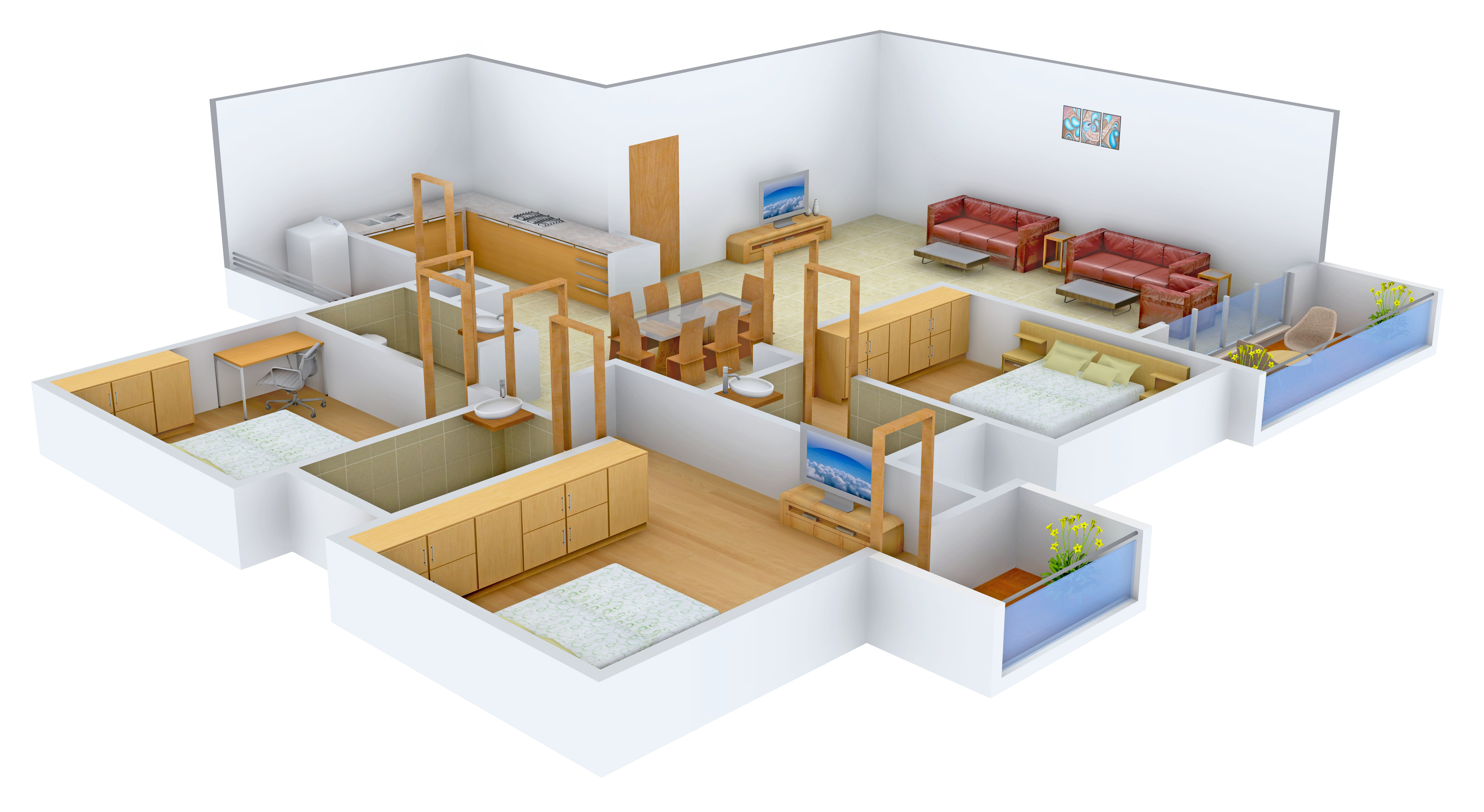 3DFloorPlan of ND Passion Elite