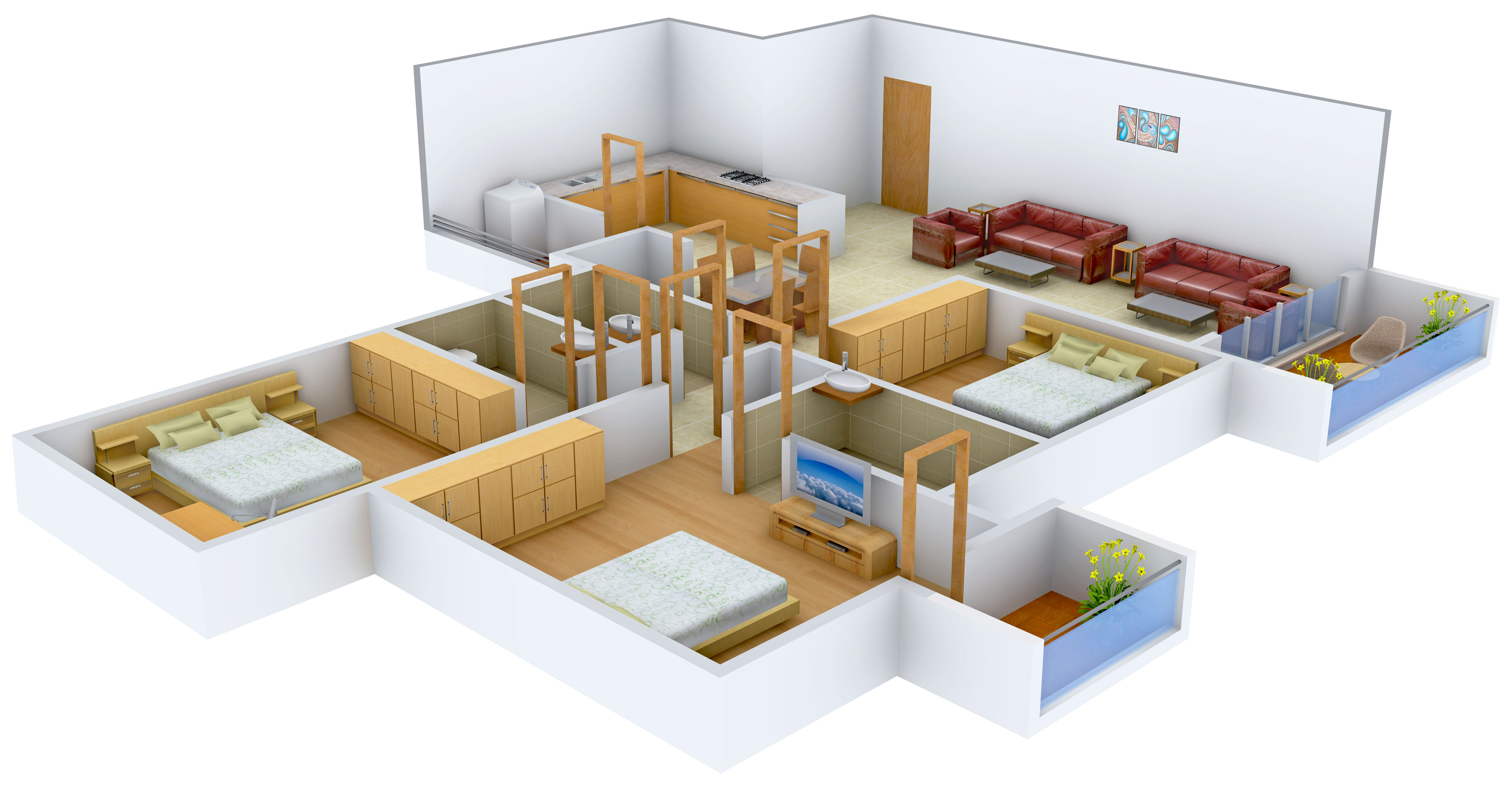 3DFloorPlan of ND Passion Elite