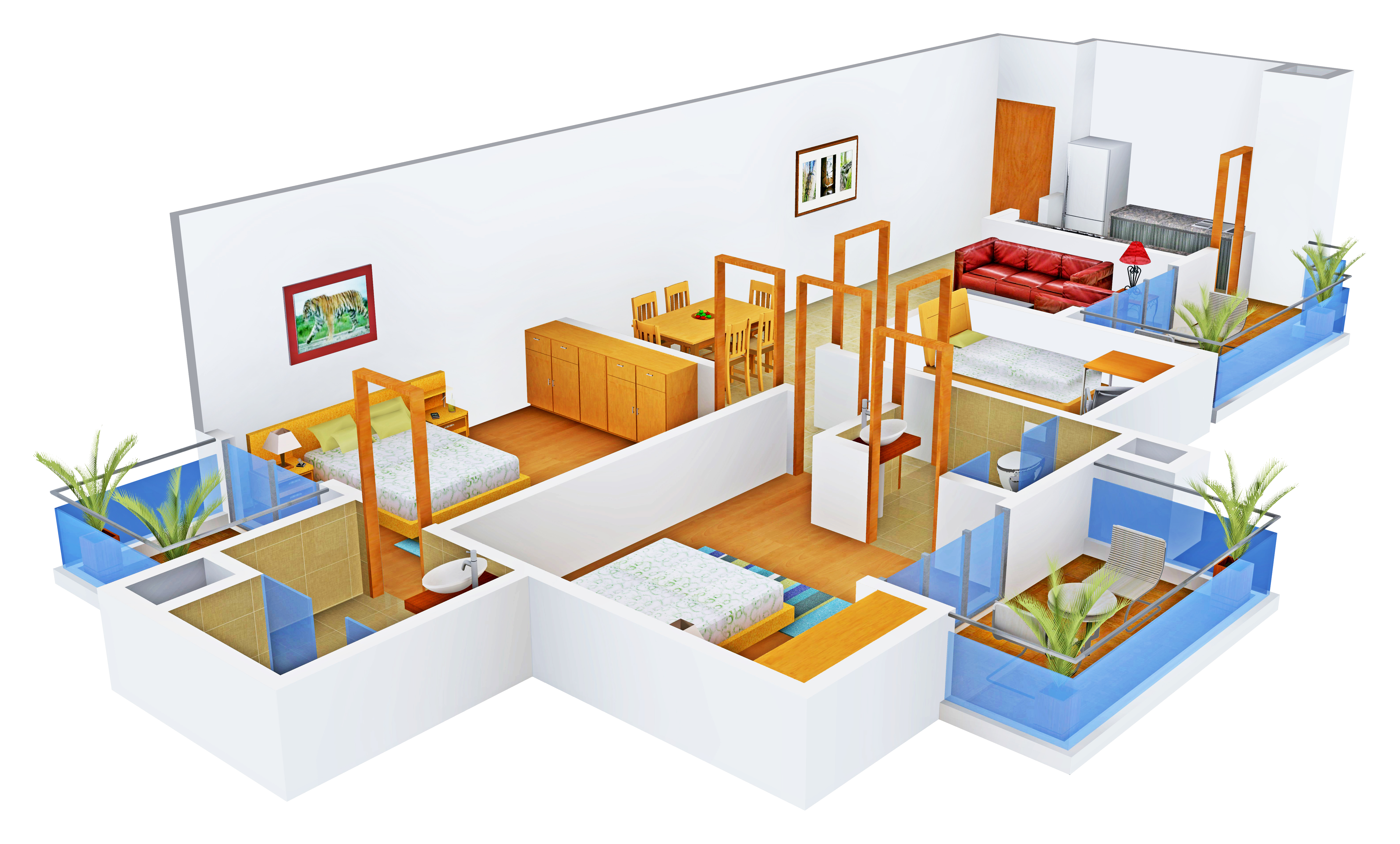 3DFloorPlan of Supertech Araville