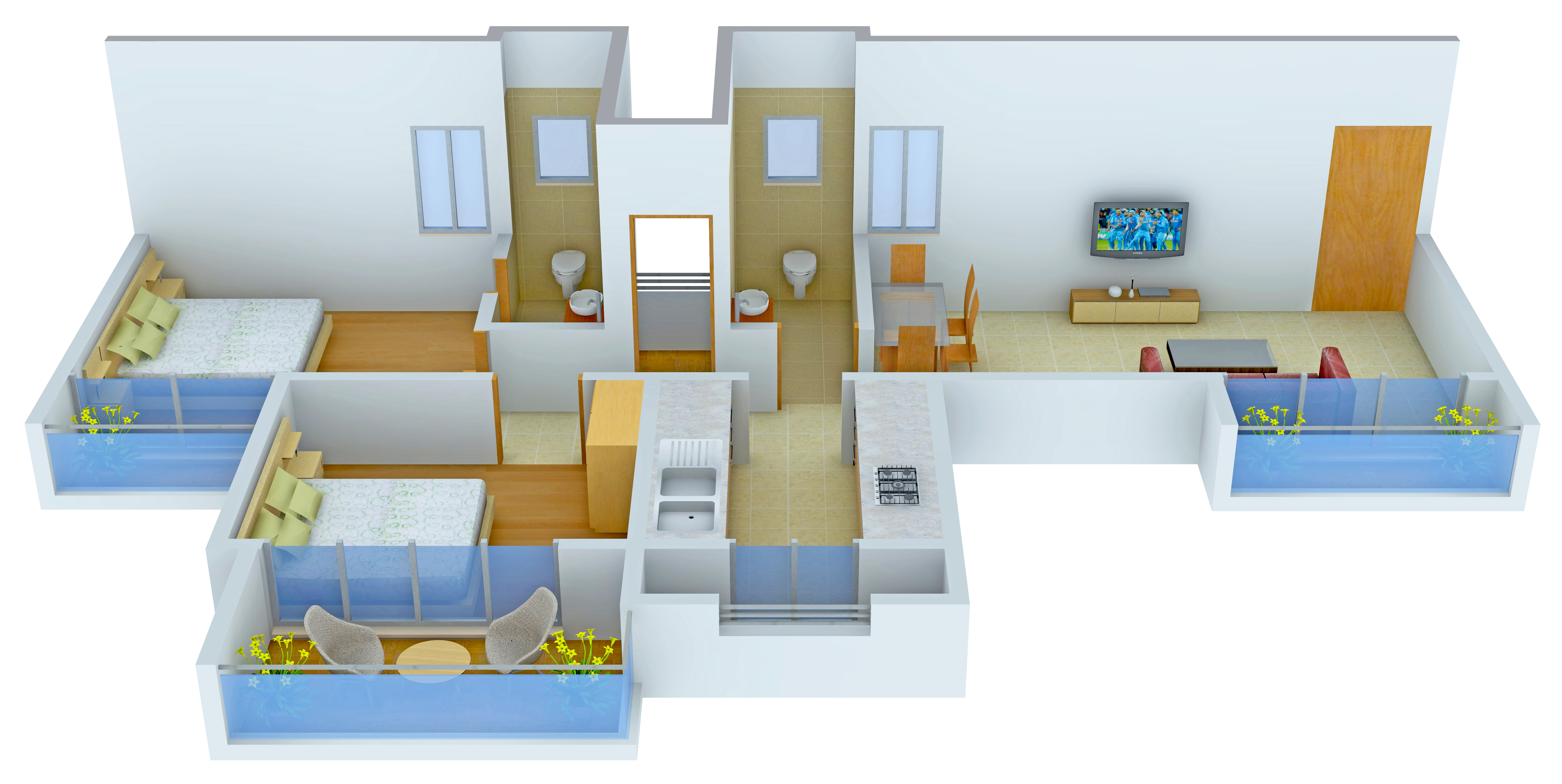 3DFloorPlan of Neelsidhi Amarante