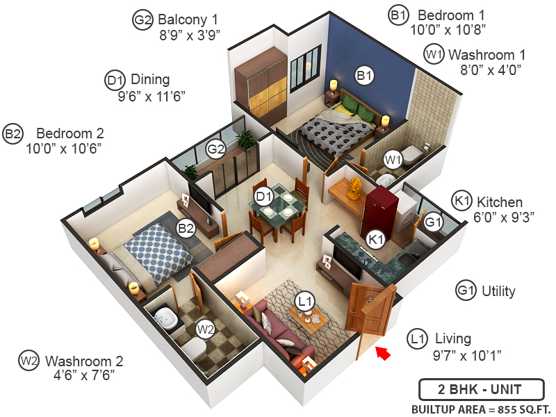 3DFloorPlan of KG Centre Point