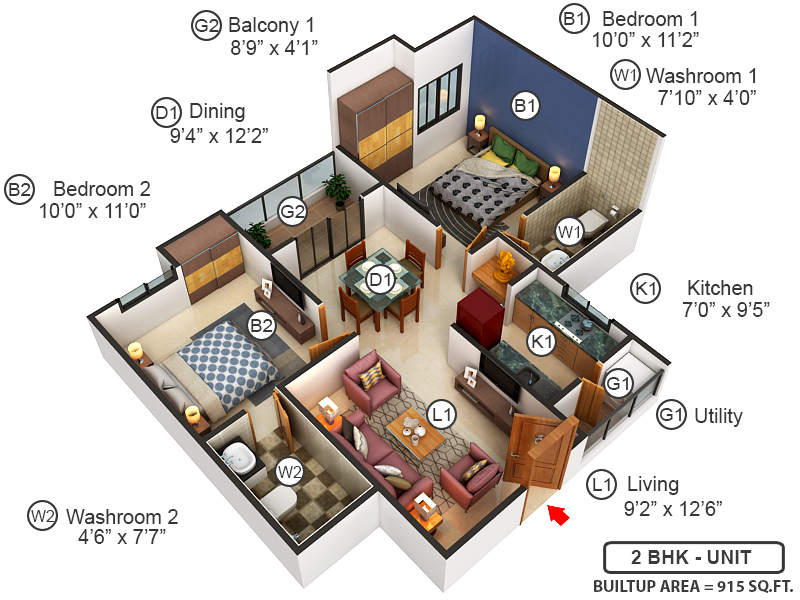 3DFloorPlan of KG Centre Point