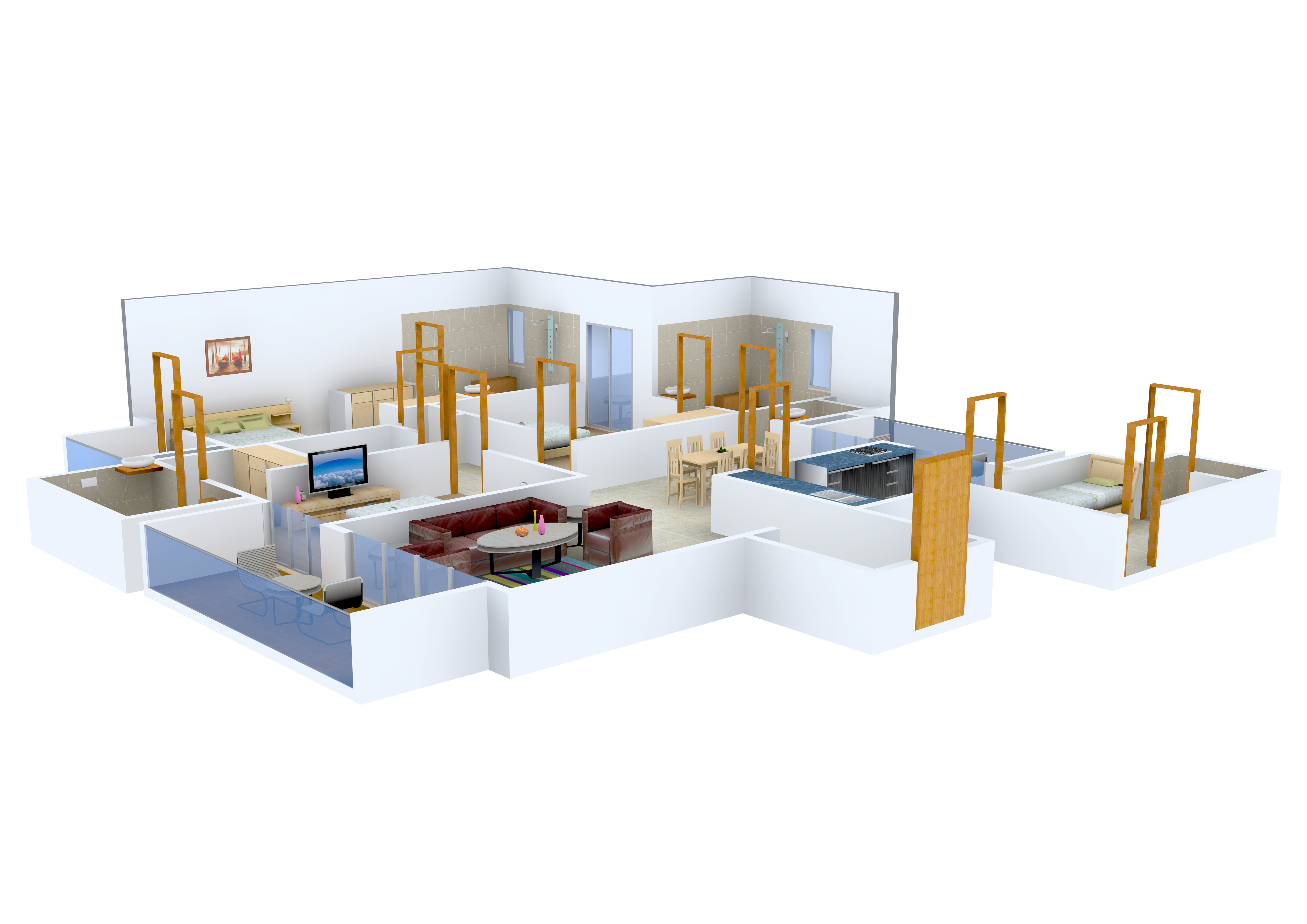 3DFloorPlan of Vipul Belmonte