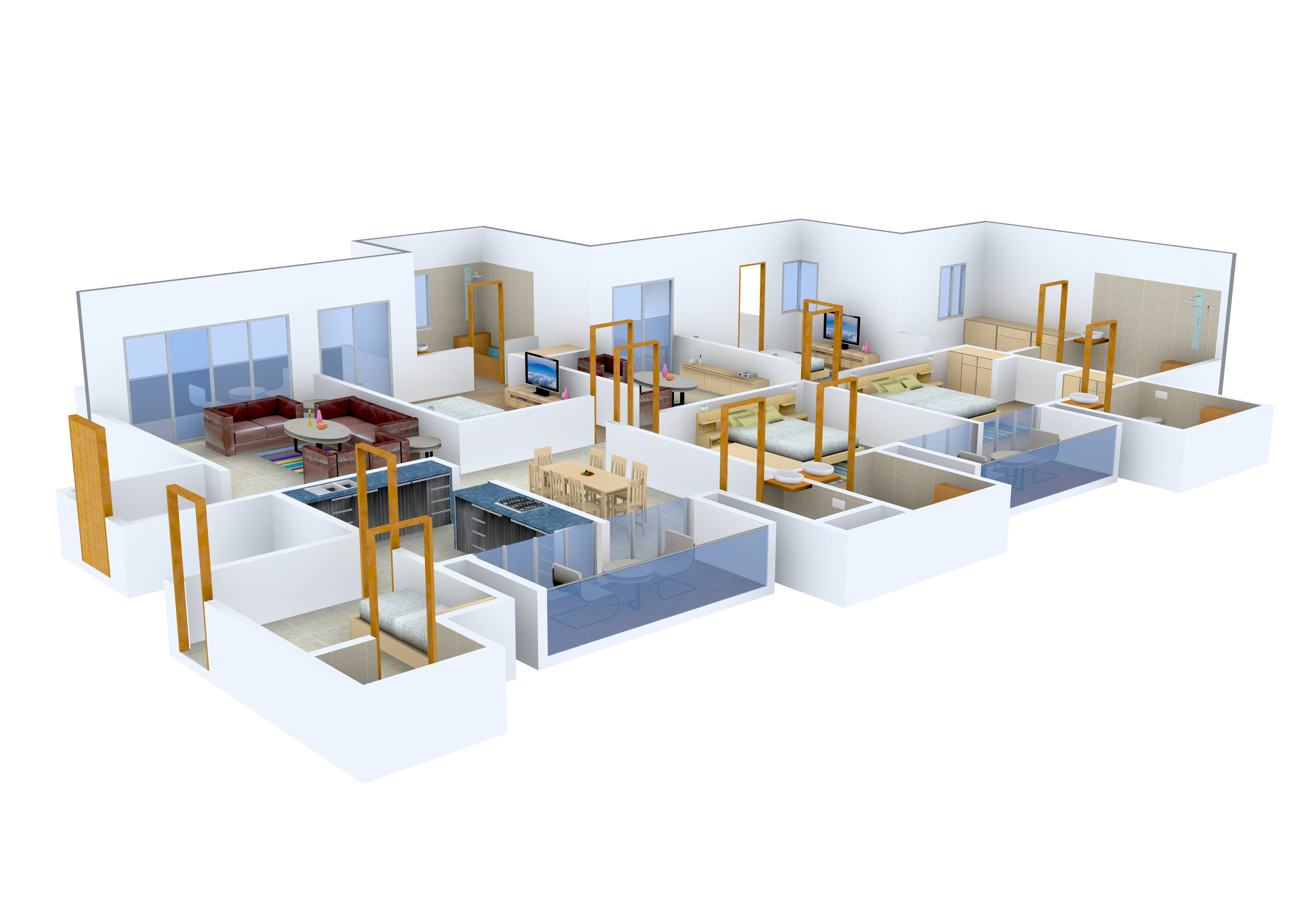 3DFloorPlan of Vipul Belmonte