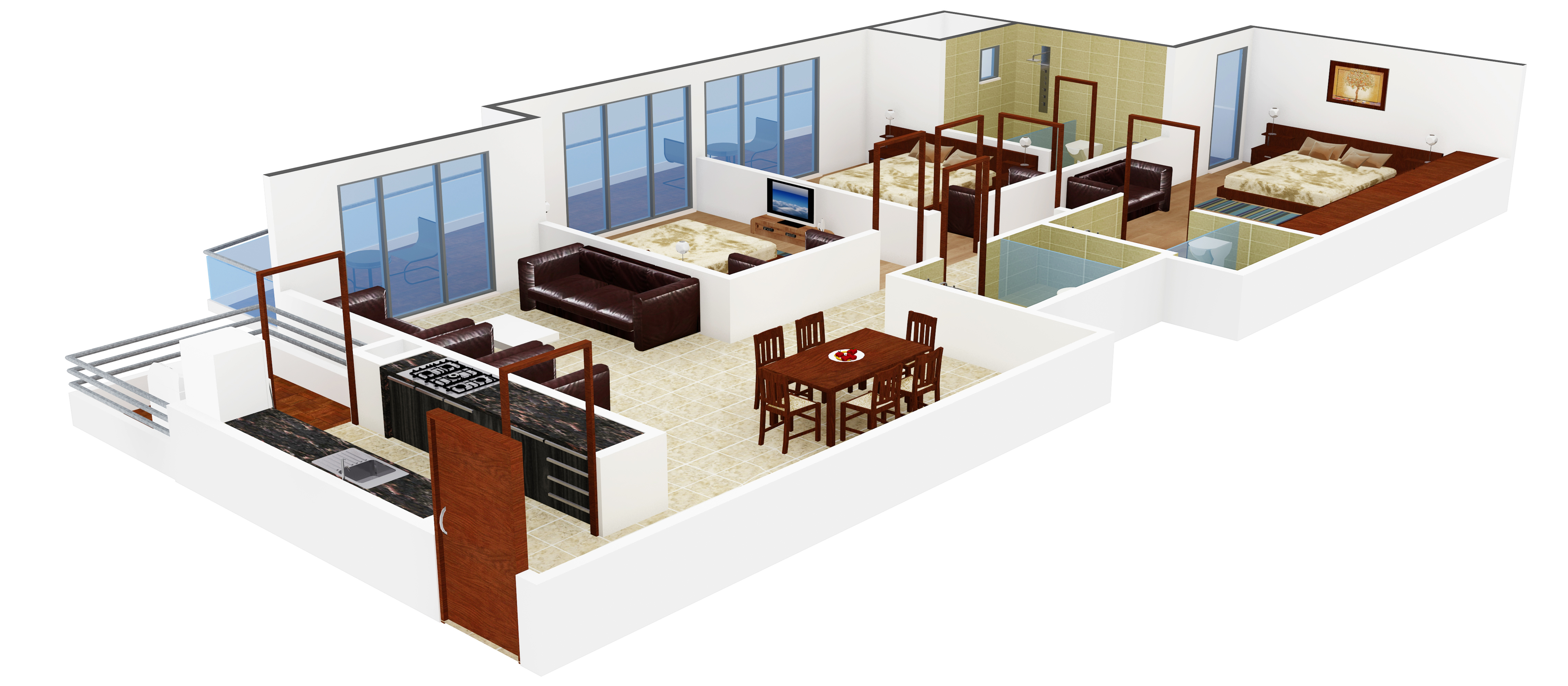 3DFloorPlan of Cosmos Express 99