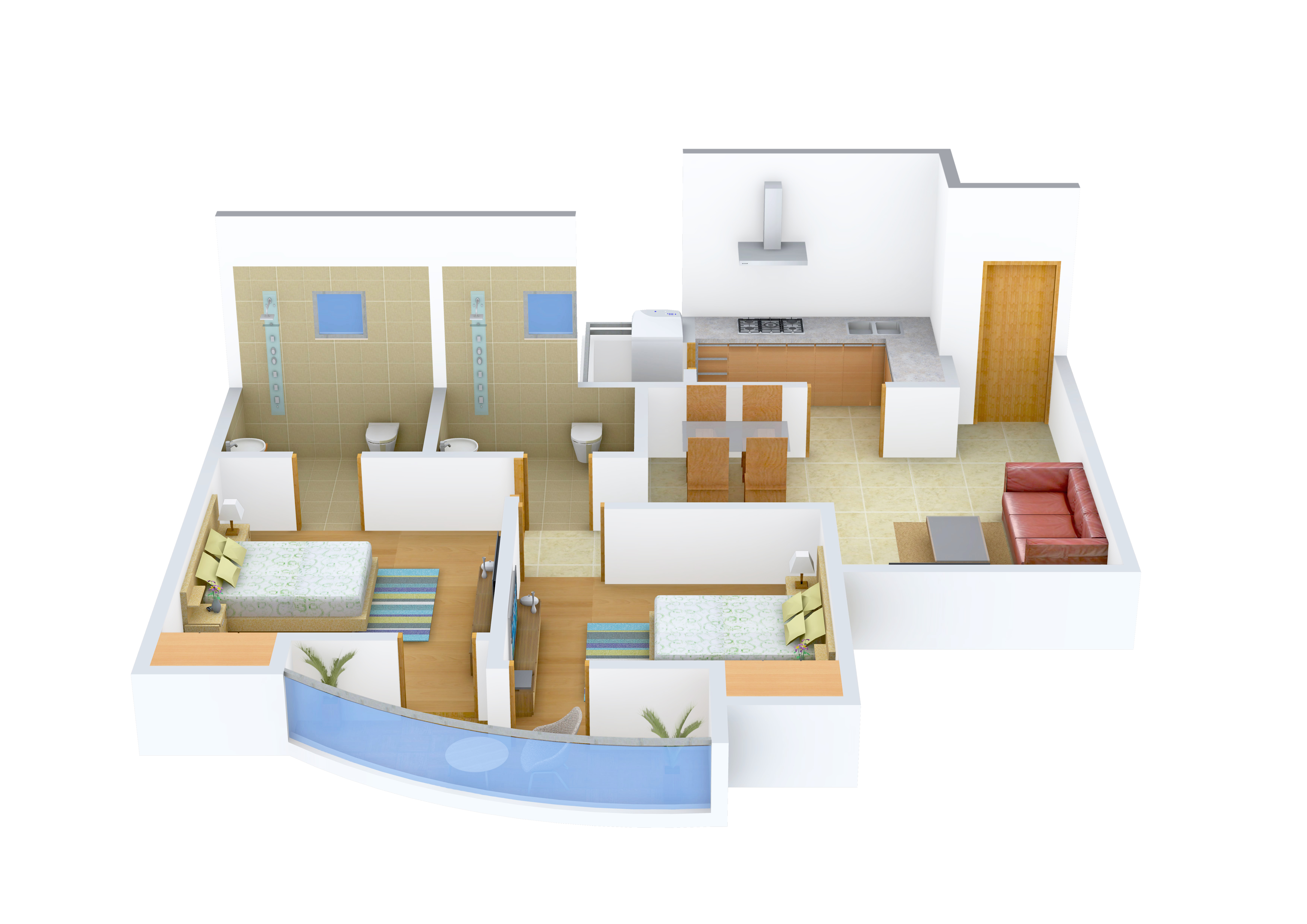 3DFloorPlan of Earthcon Casa Grande