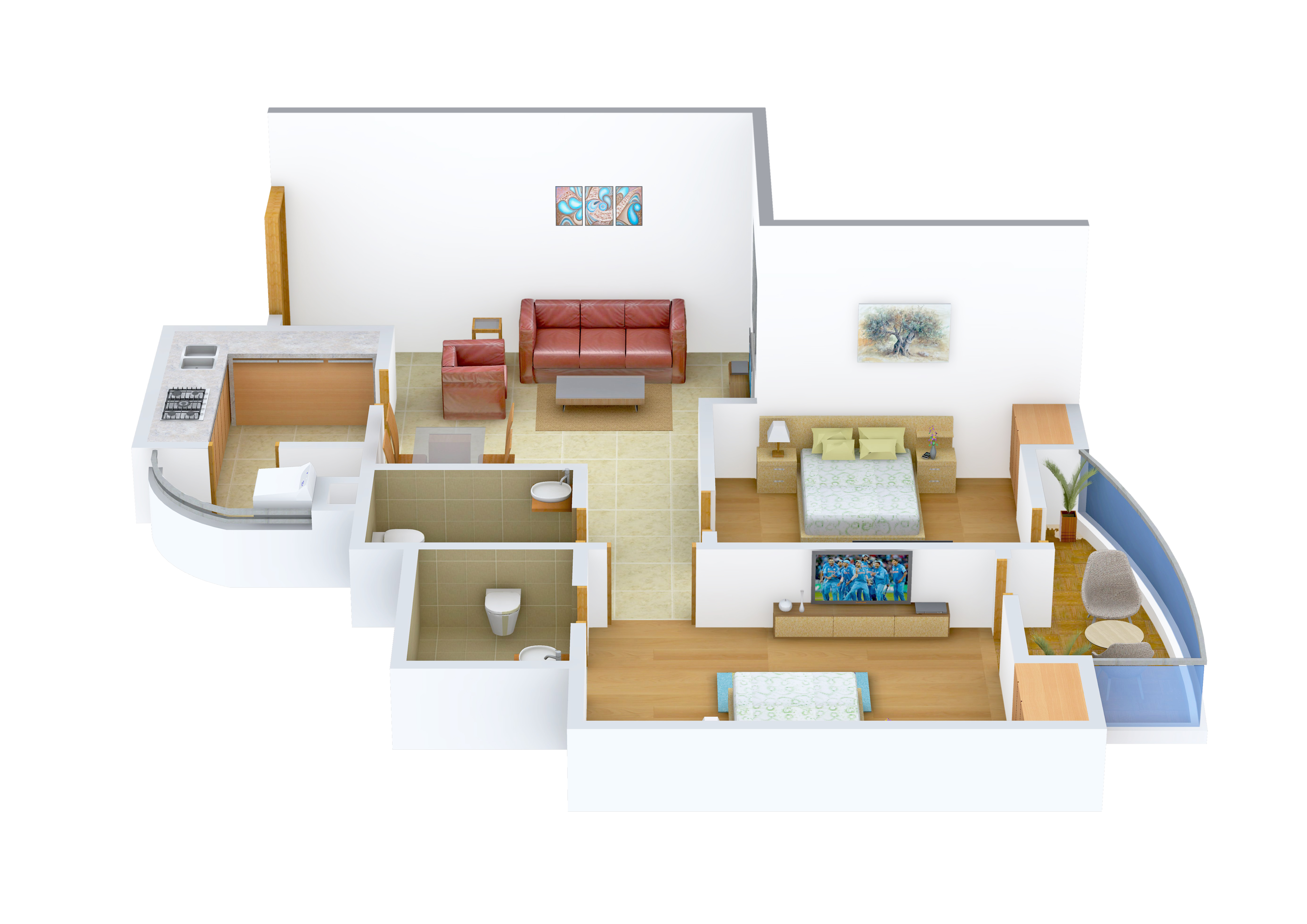 3DFloorPlan of Earthcon Casa Grande