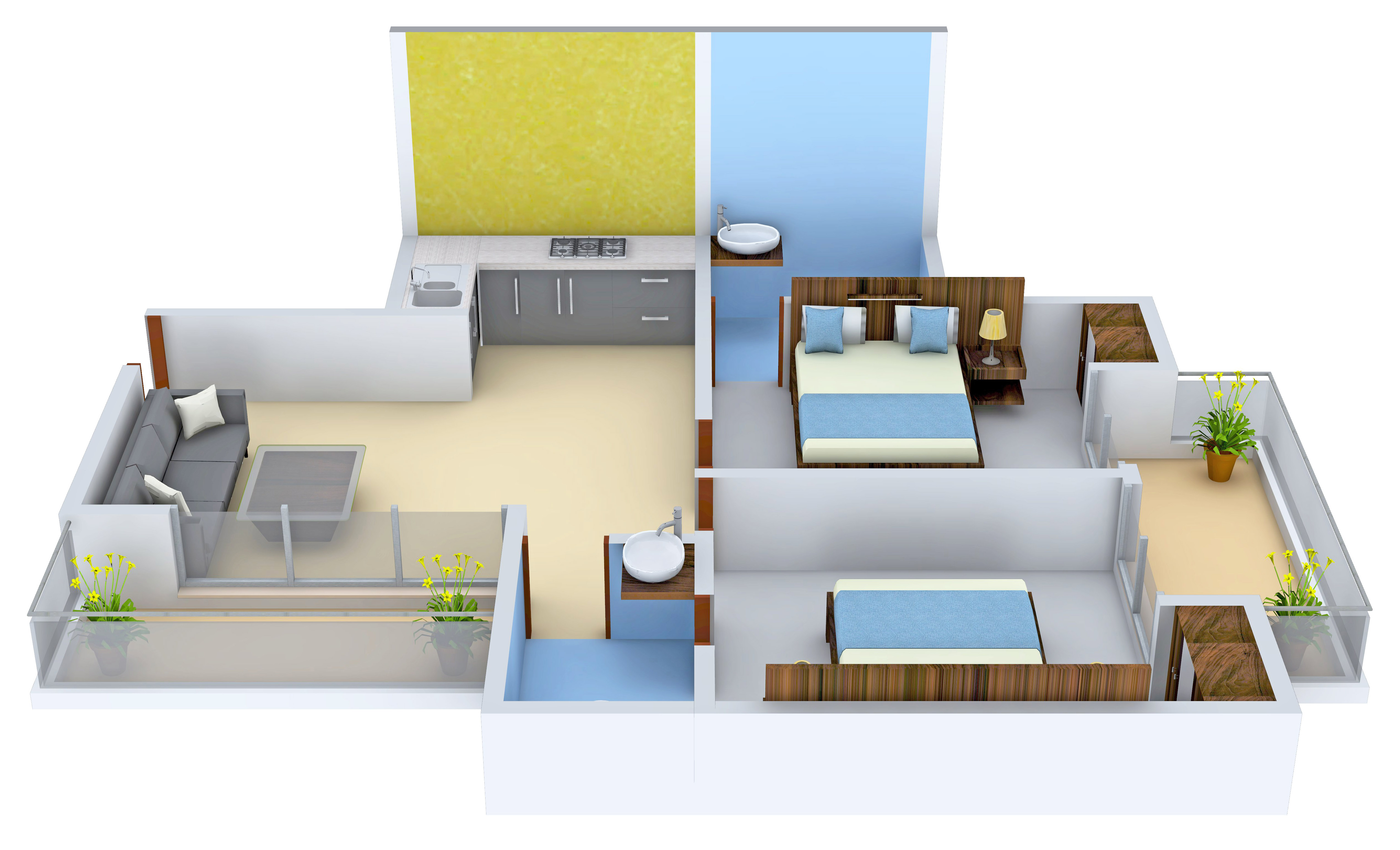 3DFloorPlan of Star Realcon Rameshwaram