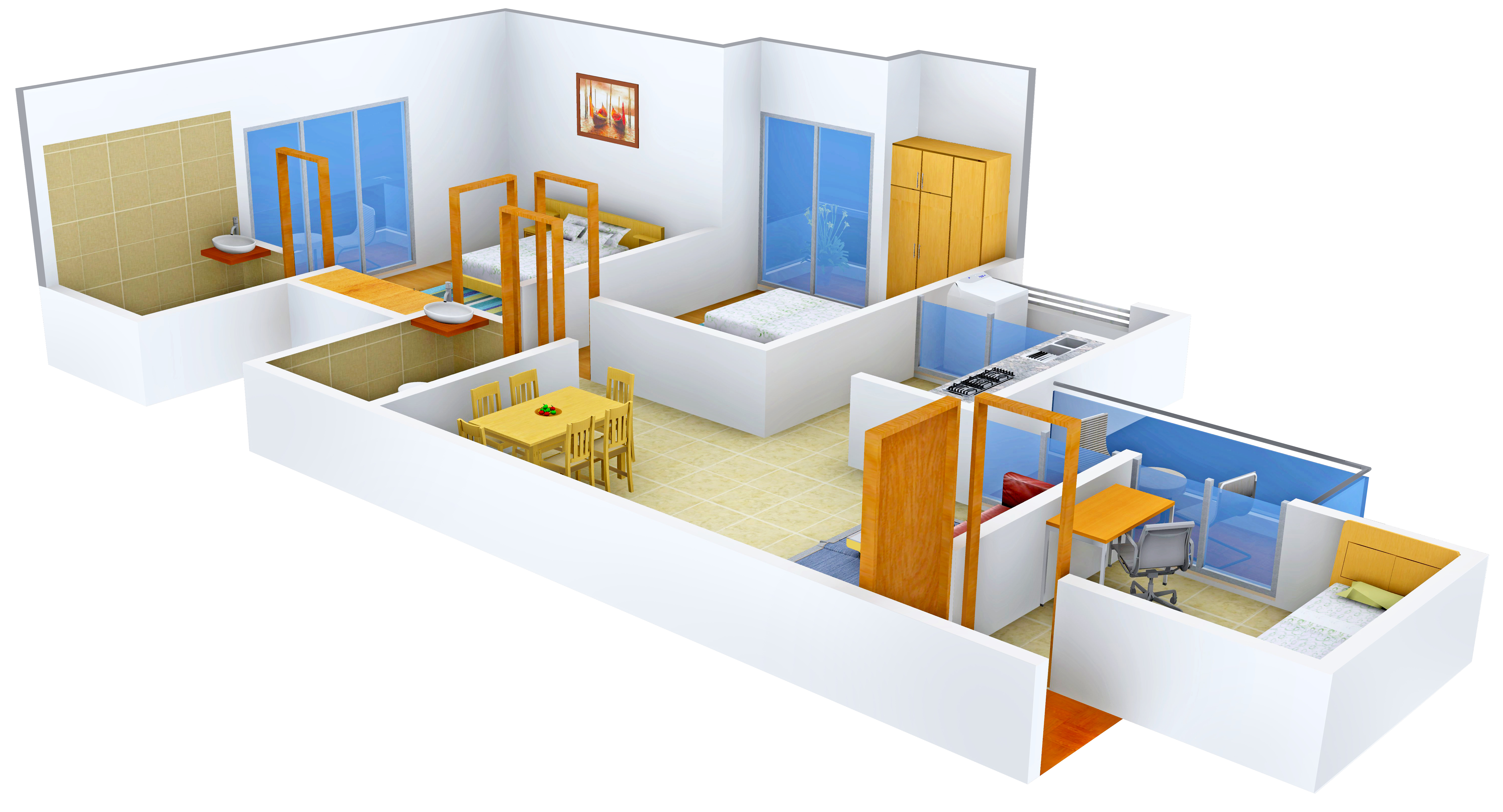 3DFloorPlan of The Antriksh Forest