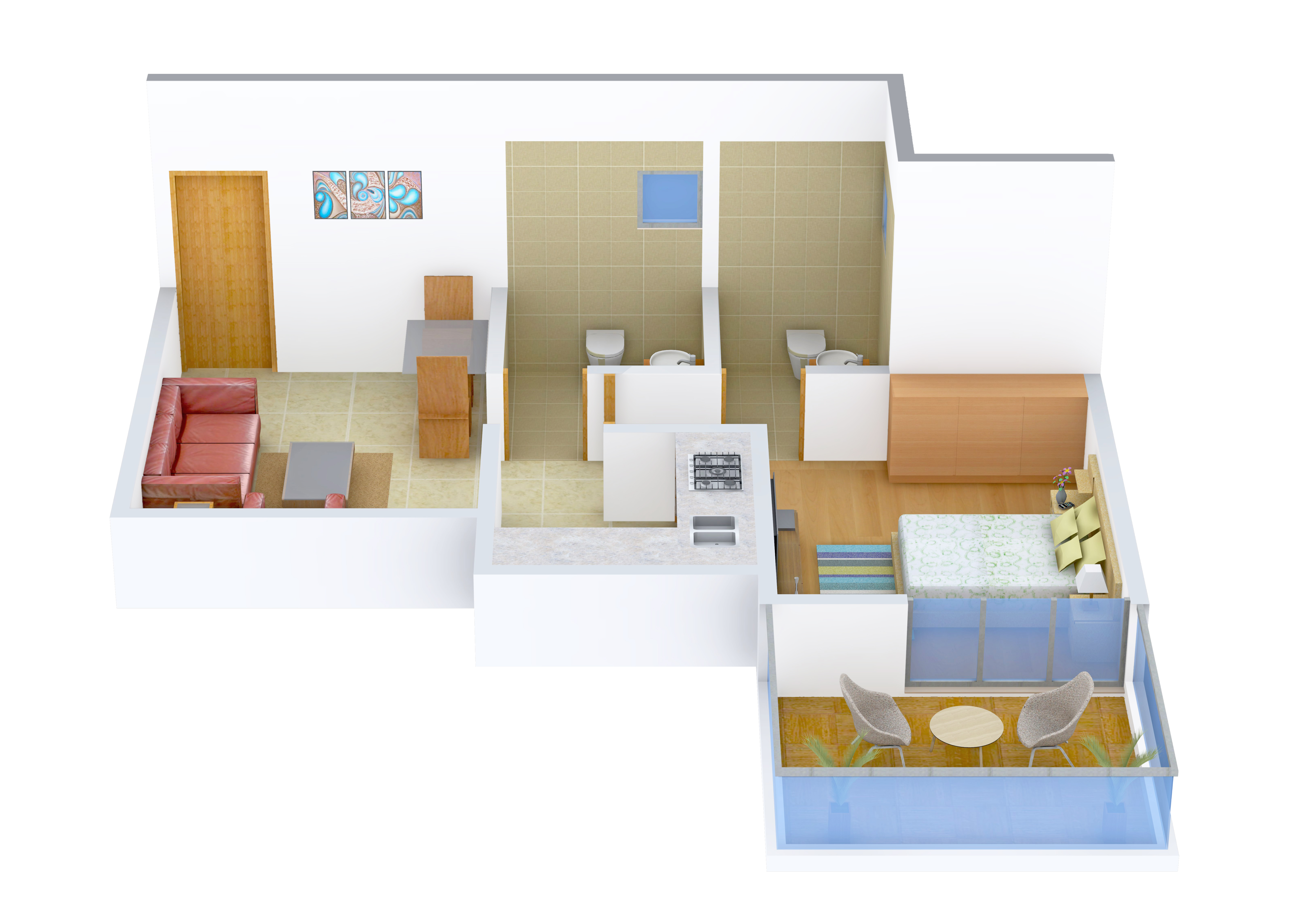 3DFloorPlan of Aurum Elementto