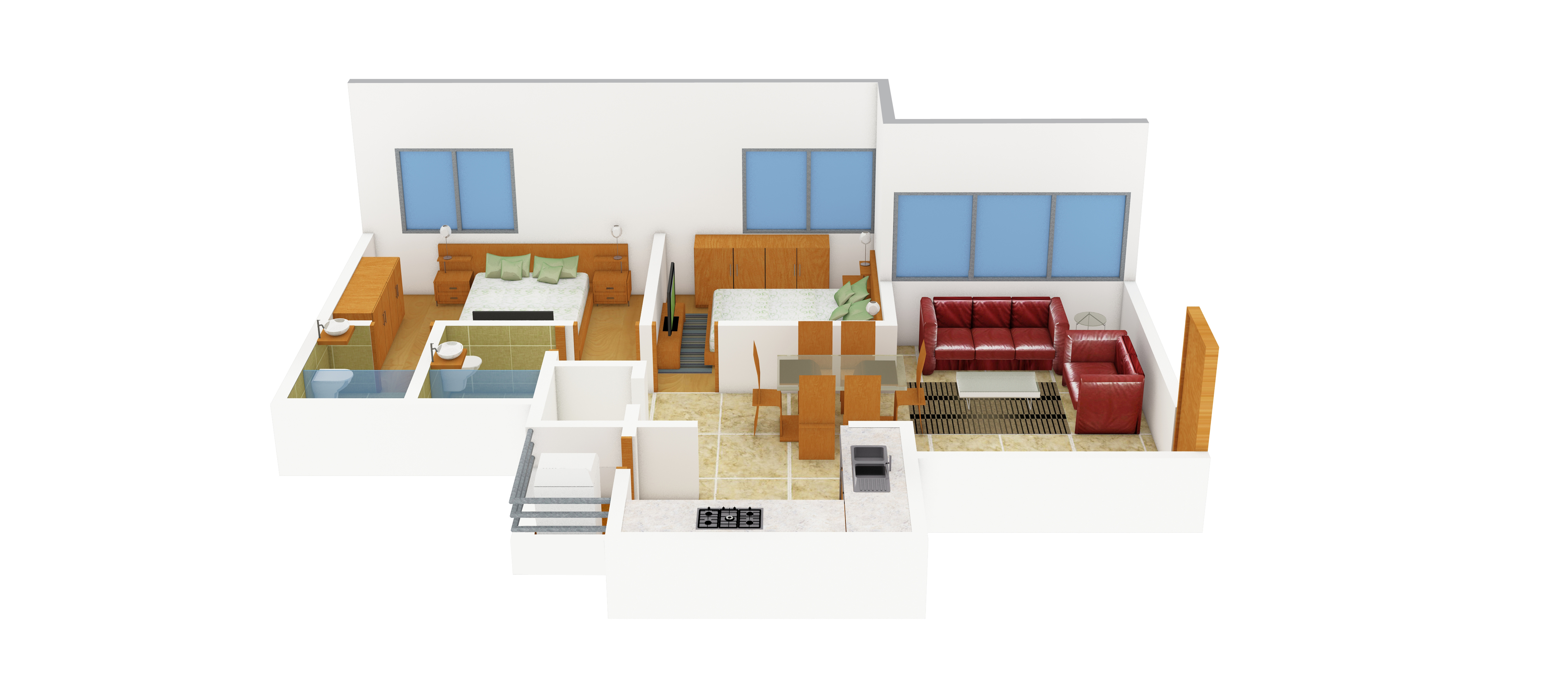 3DFloorPlan of Sankalp Sandipani