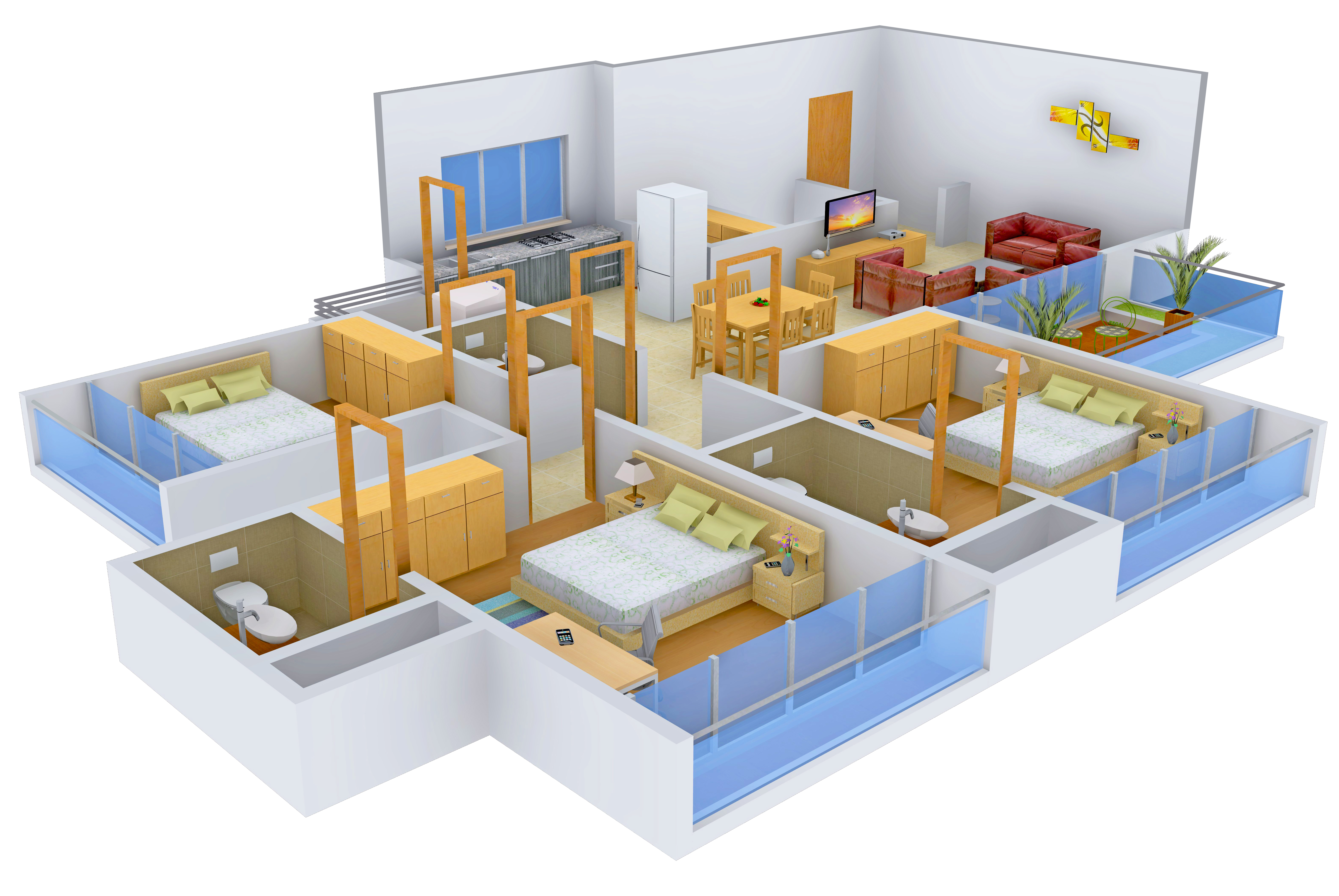 3DFloorPlan of Binori Solitaire
