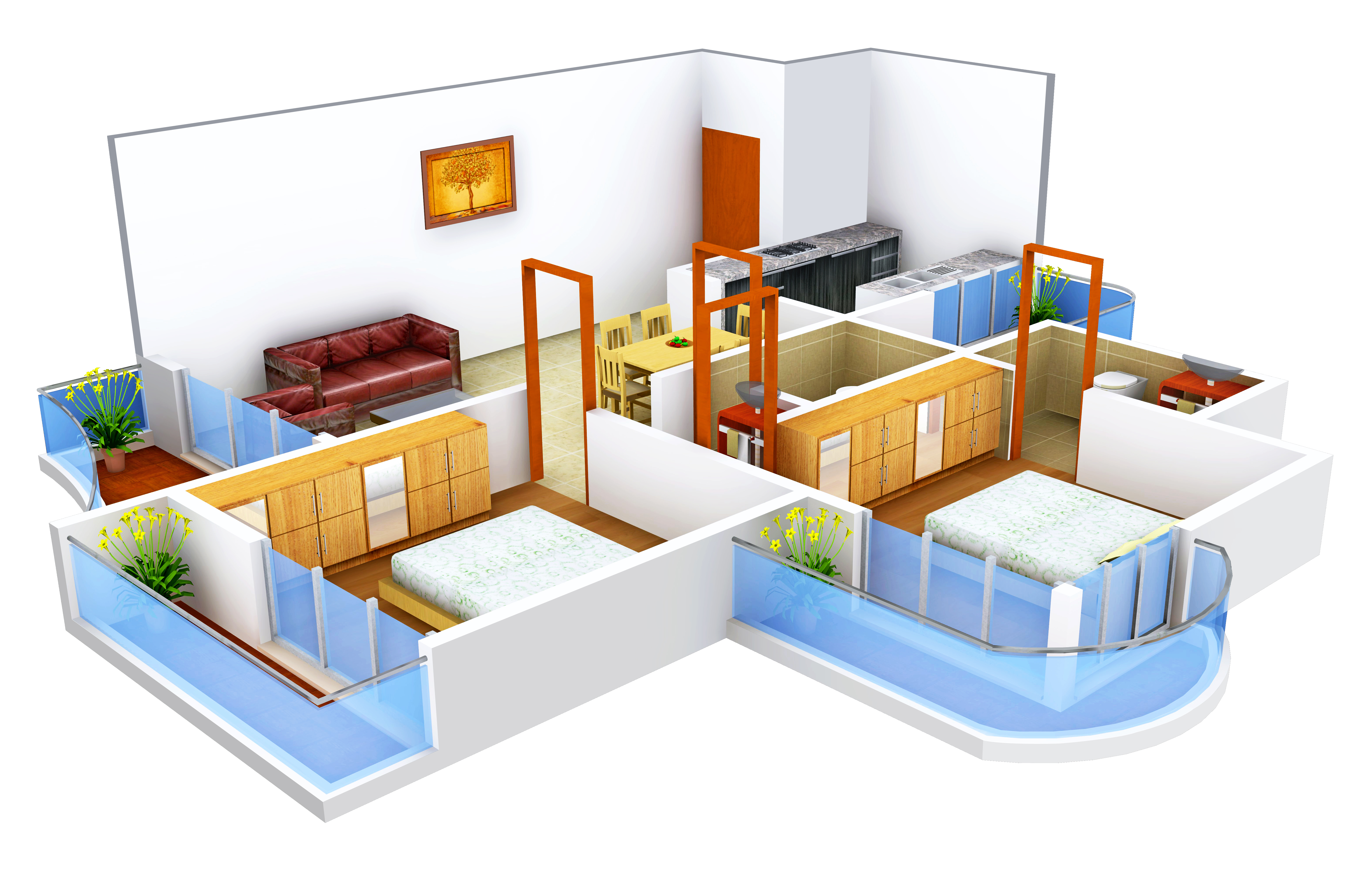 3DFloorPlan of Bombay Kritika Jewels