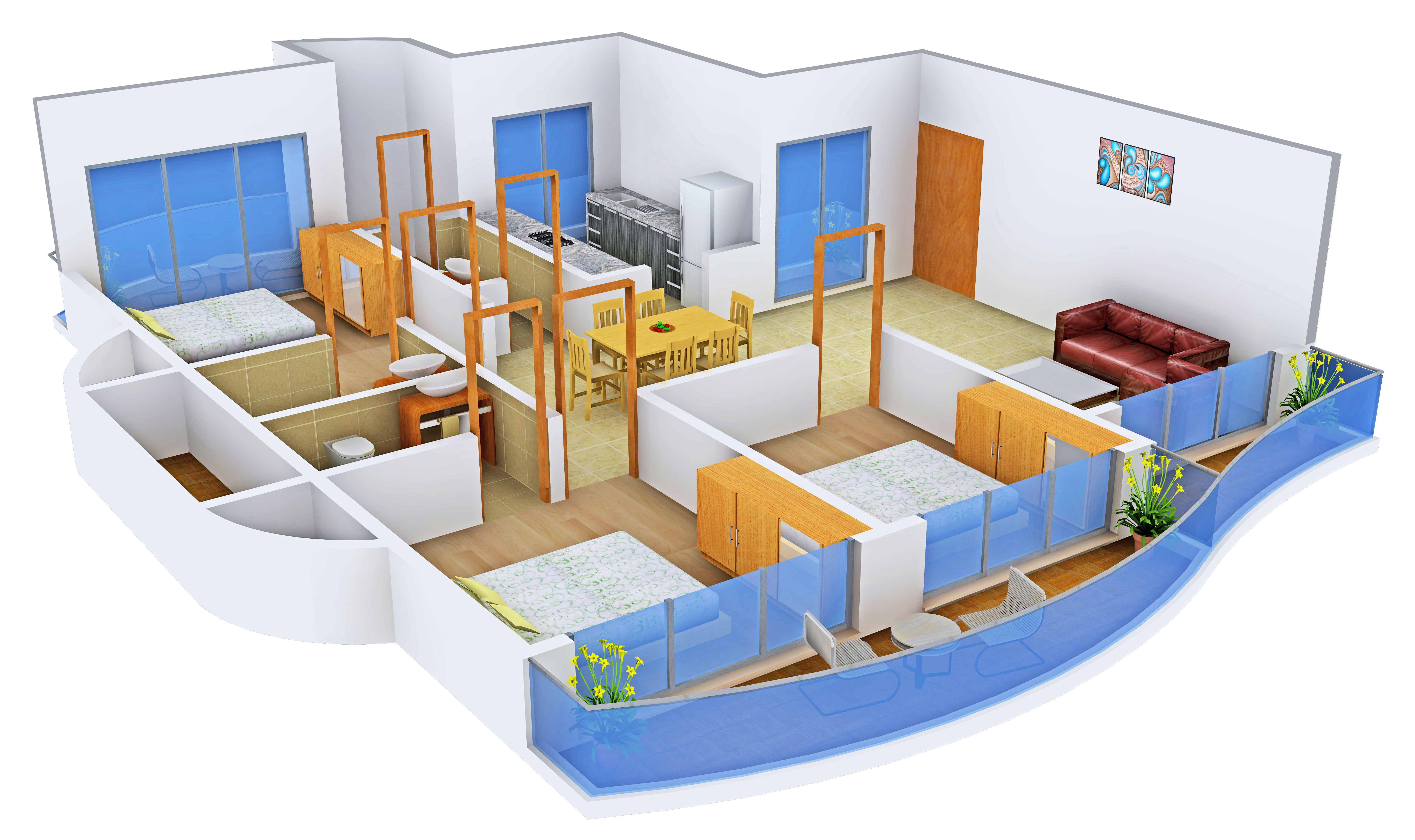 3DFloorPlan of Bombay Kritika Jewels