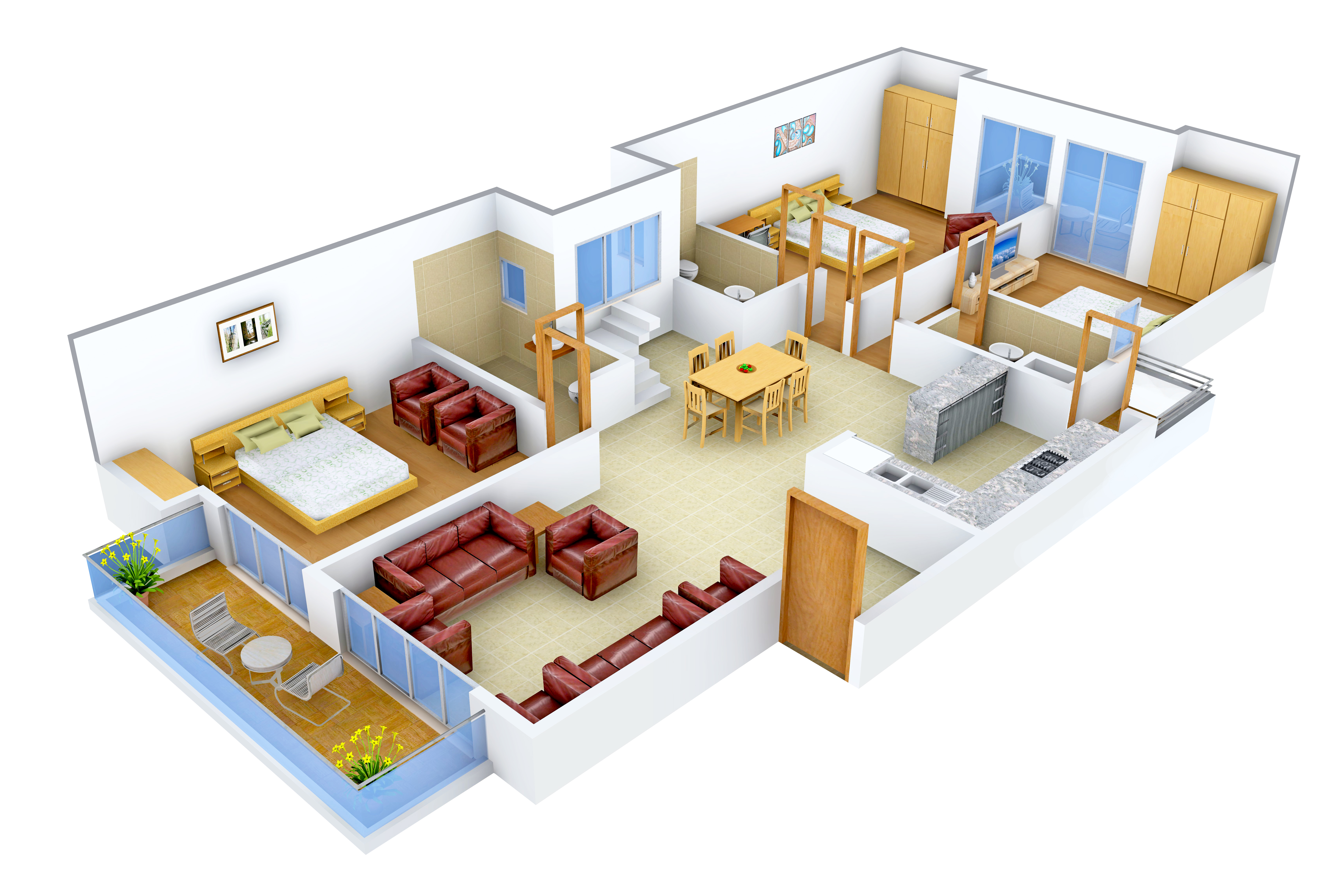 3DFloorPlan of SS Almeria