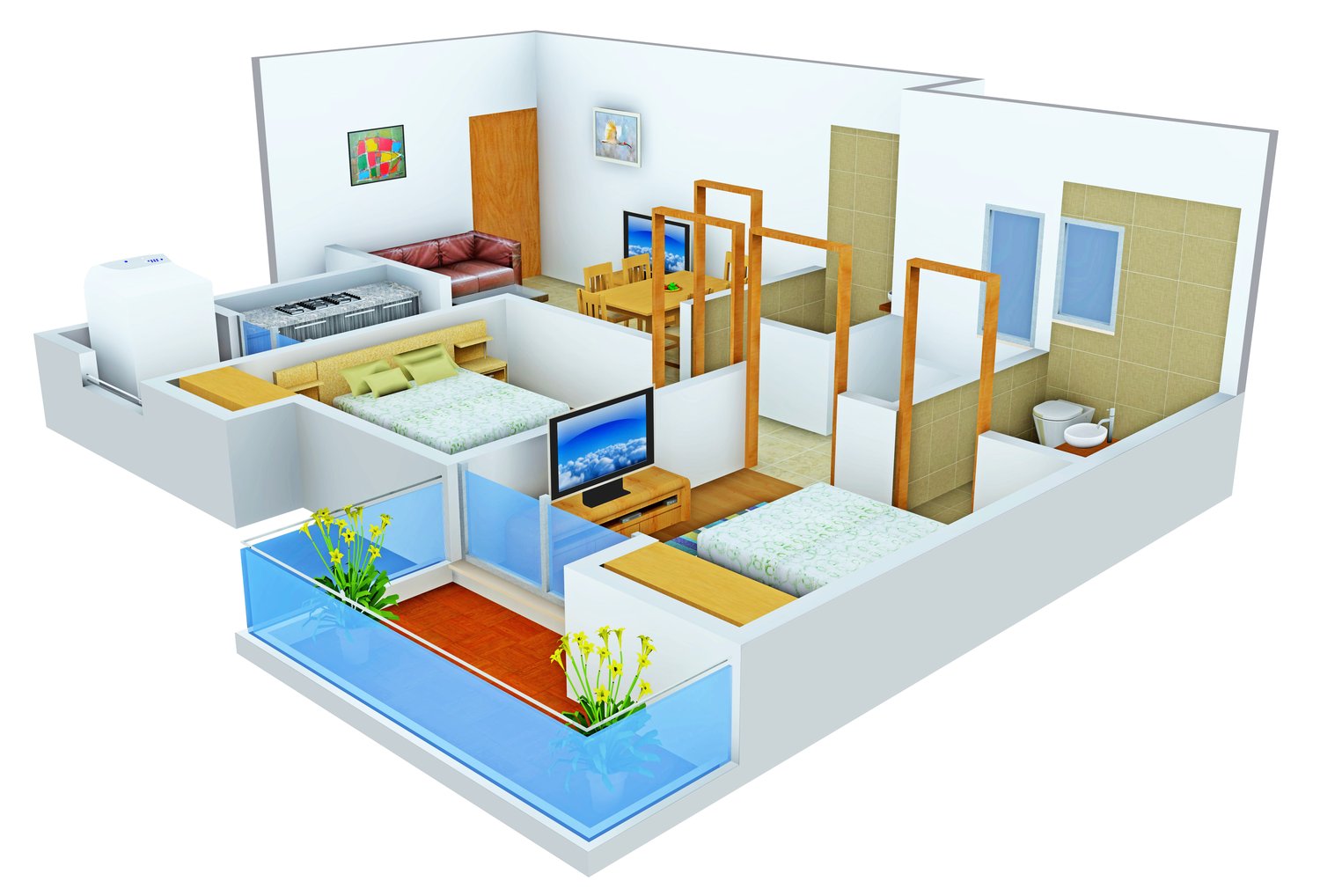 3DFloorPlan of The Antriksh Golf Links