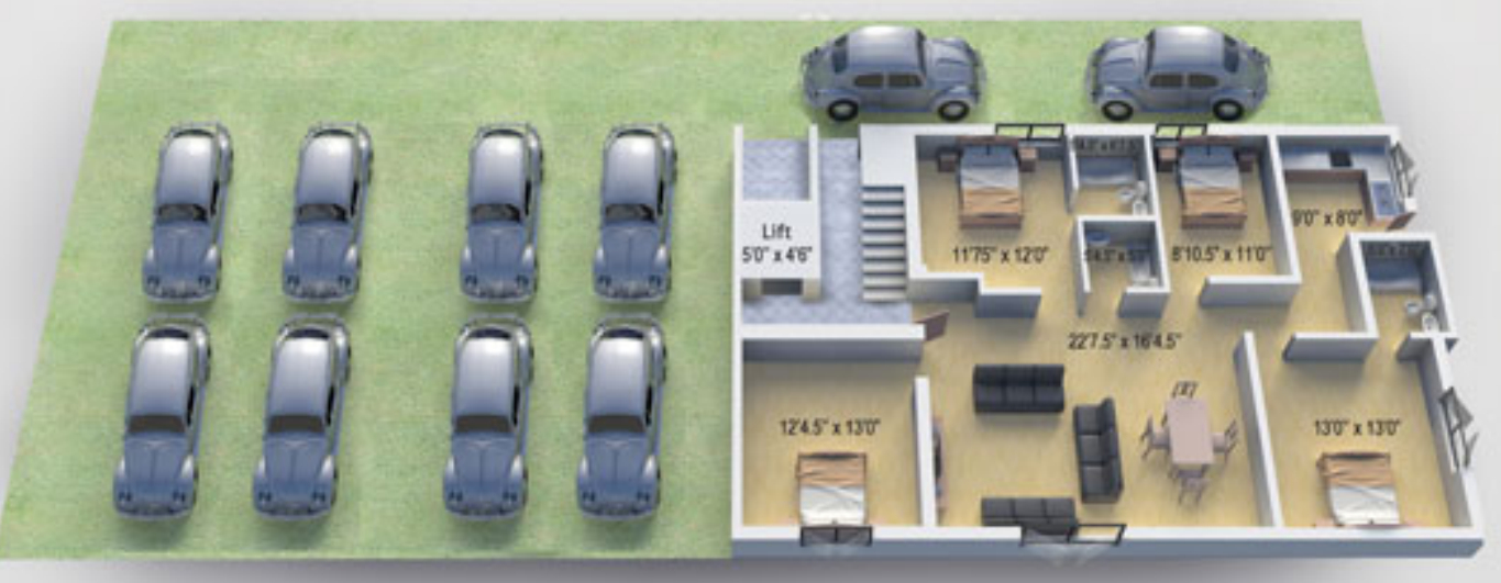 3DFloorPlan of Golden Kingdom