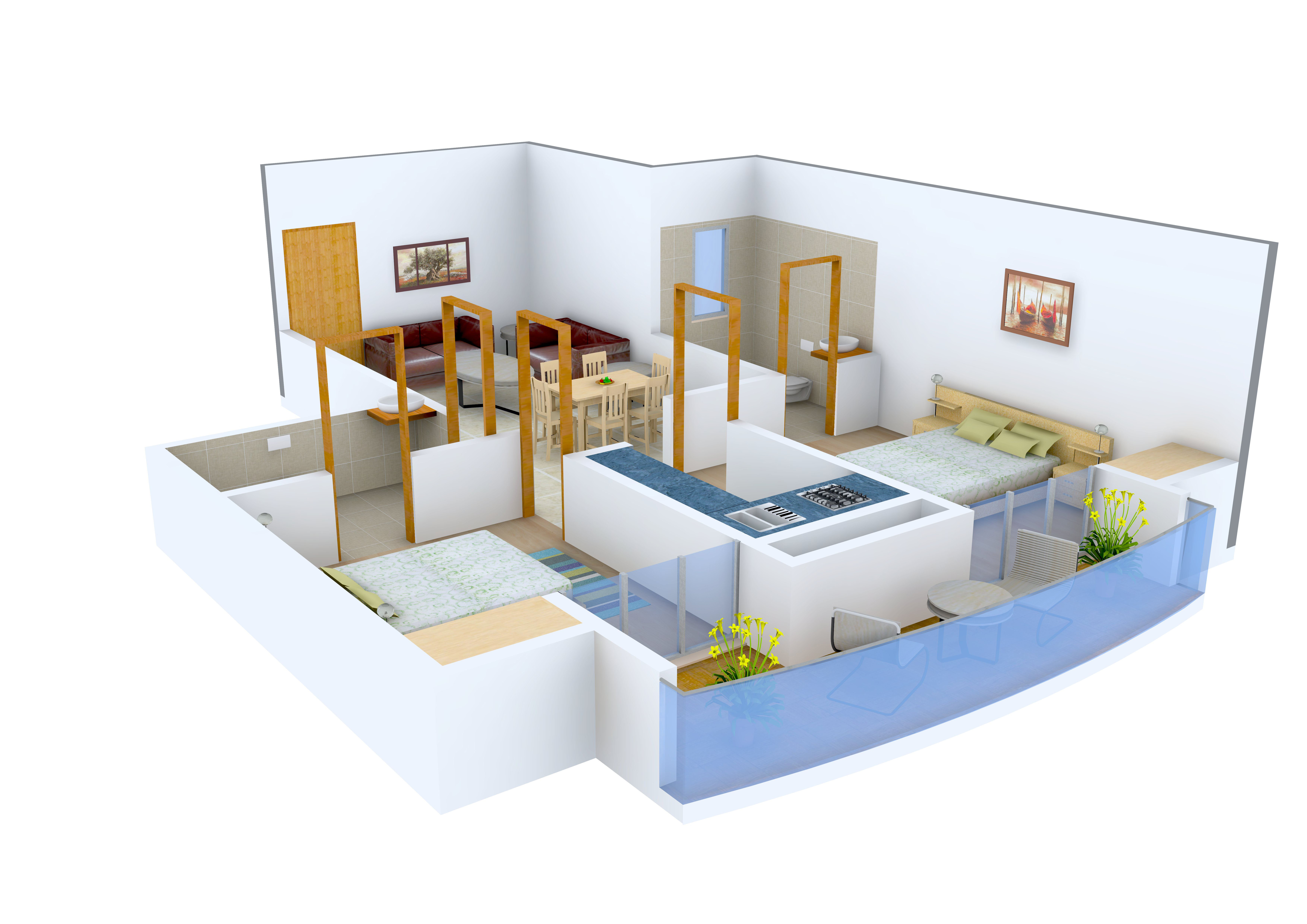 3DFloorPlan of RMS Signature Residency