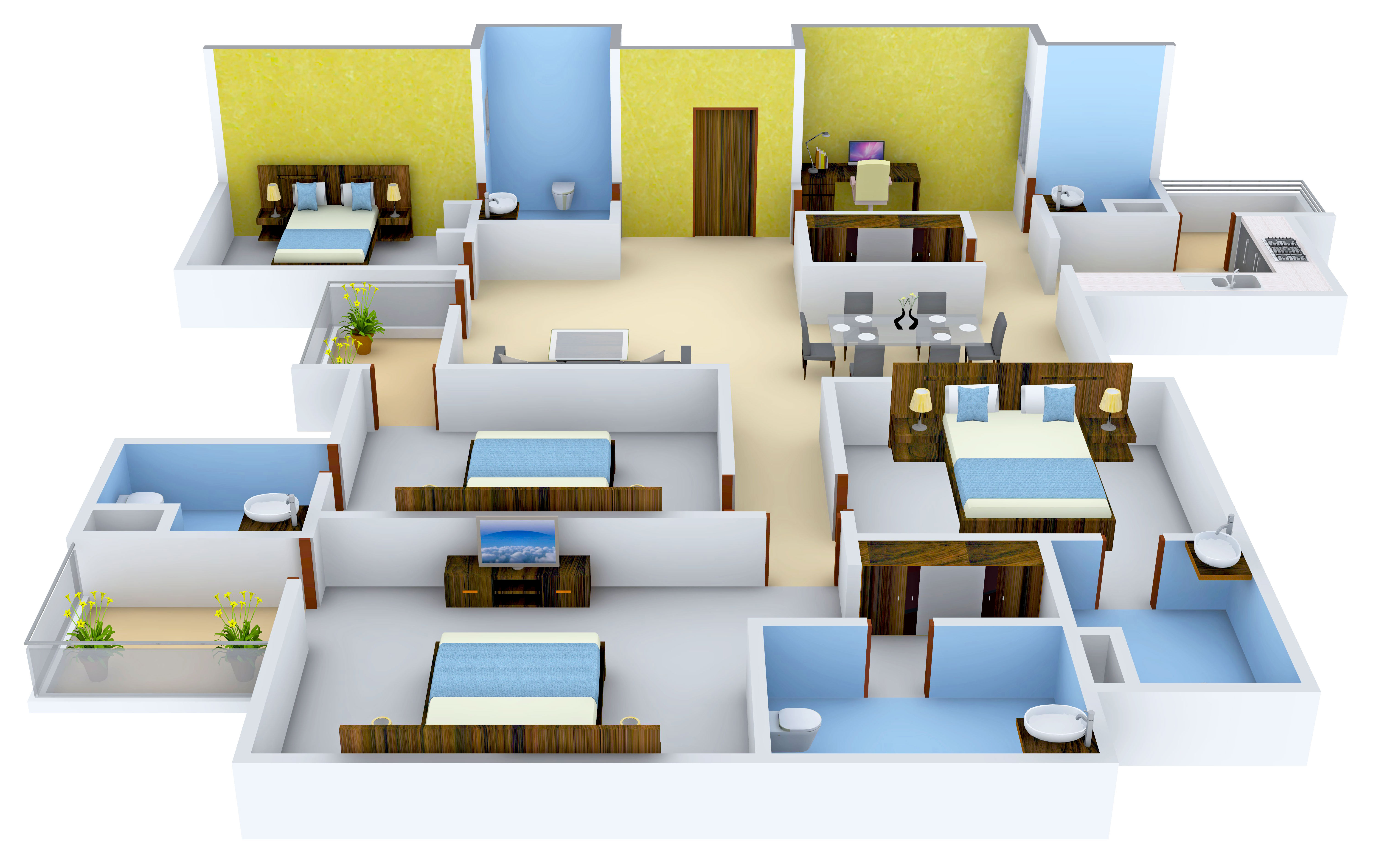 3DFloorPlan of Stellar MI Legacy