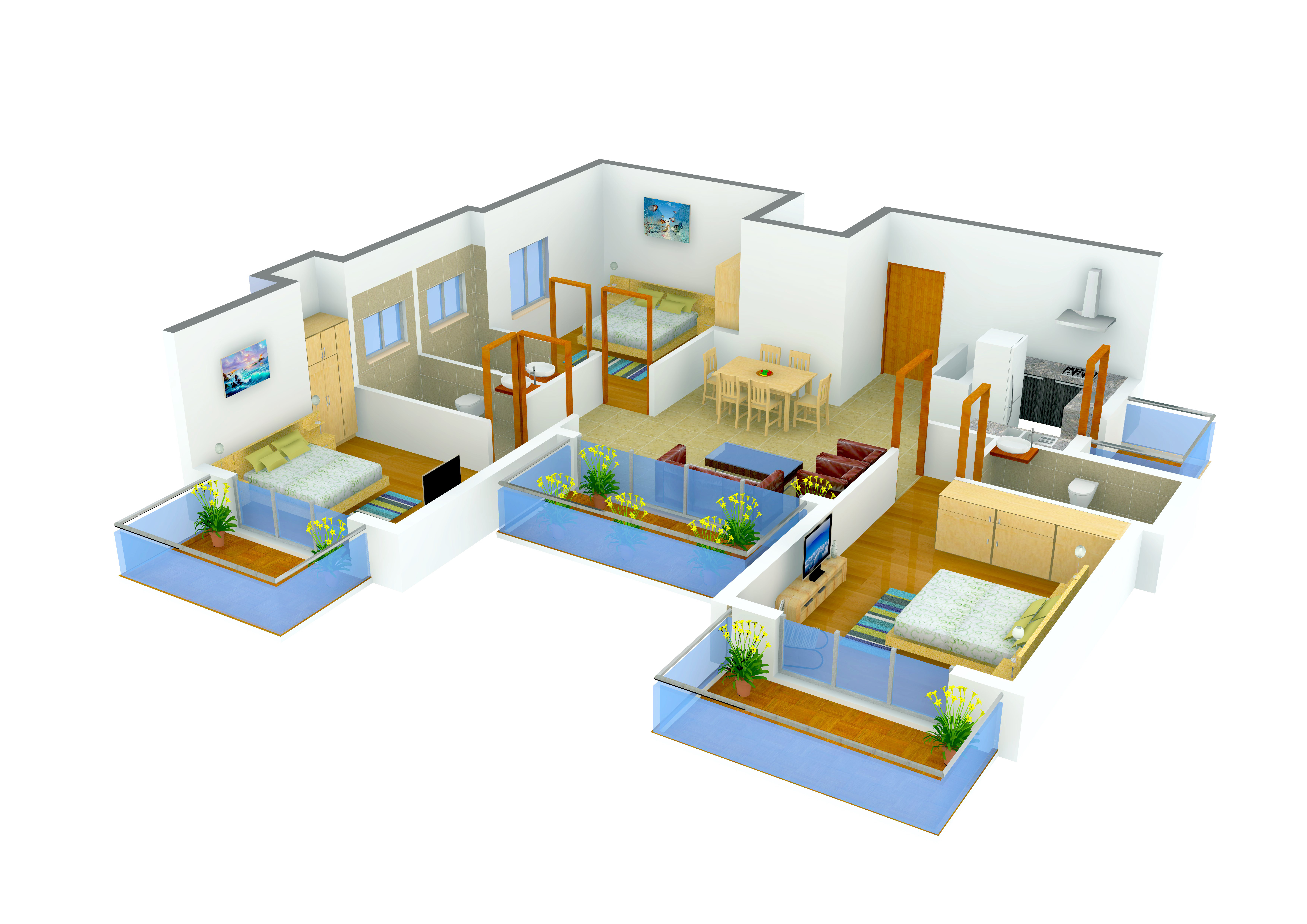 3DFloorPlan of SS The Coralwood
