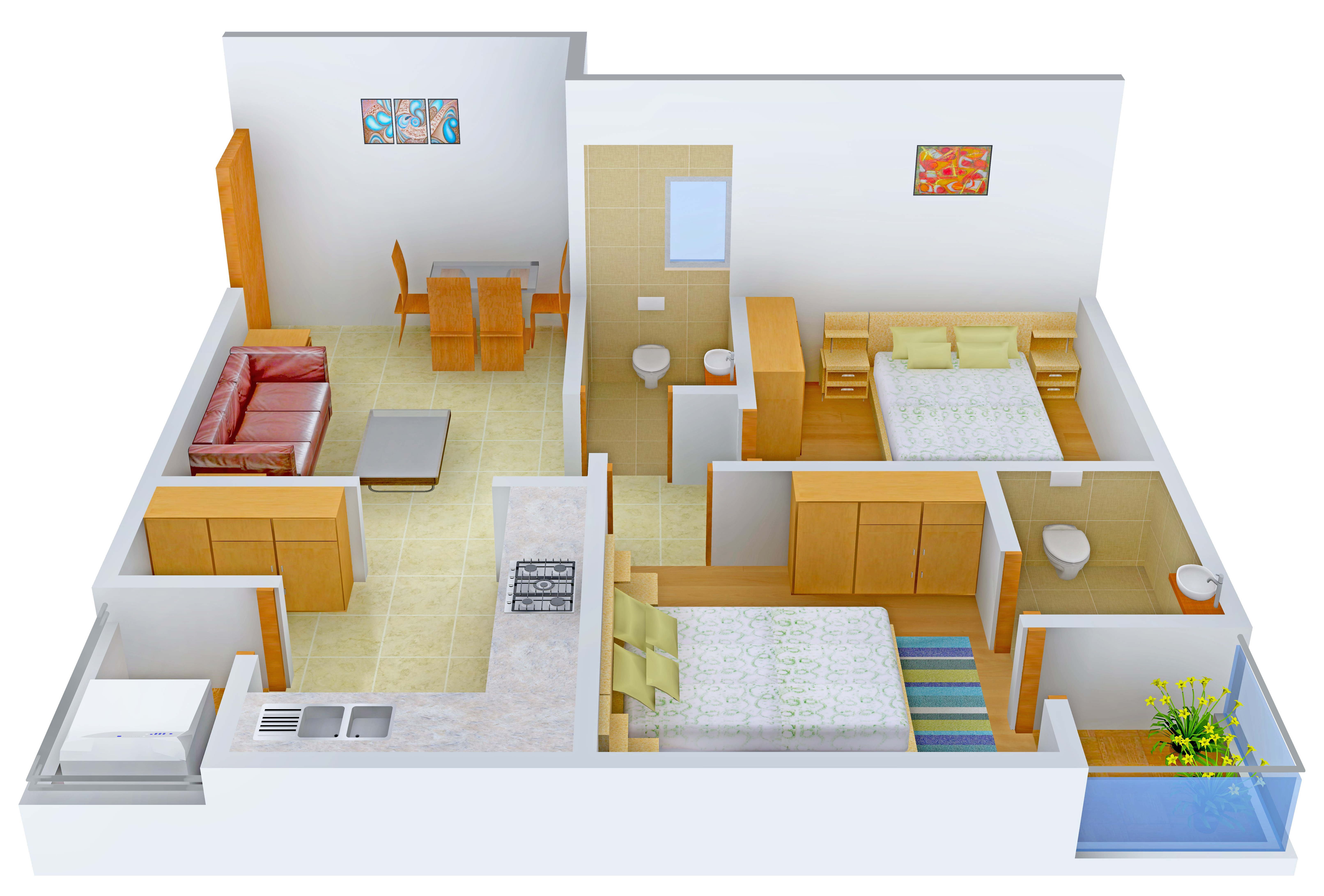 3DFloorPlan of B Anand Square