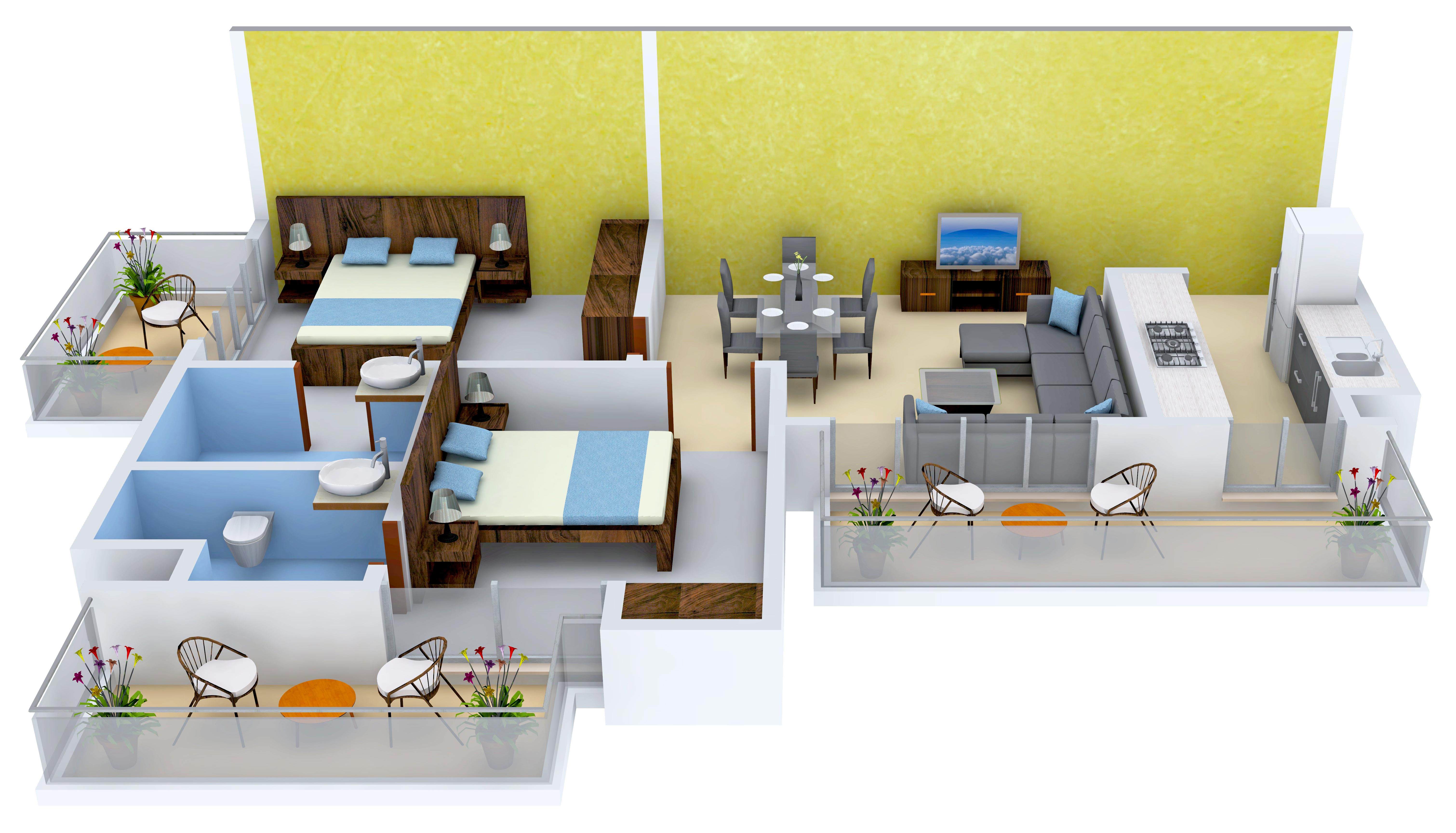3DFloorPlan of CHD 106 Golf Avenue