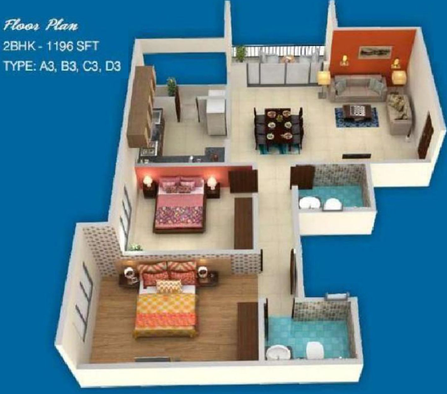3DFloorPlan of Definer Hi Life