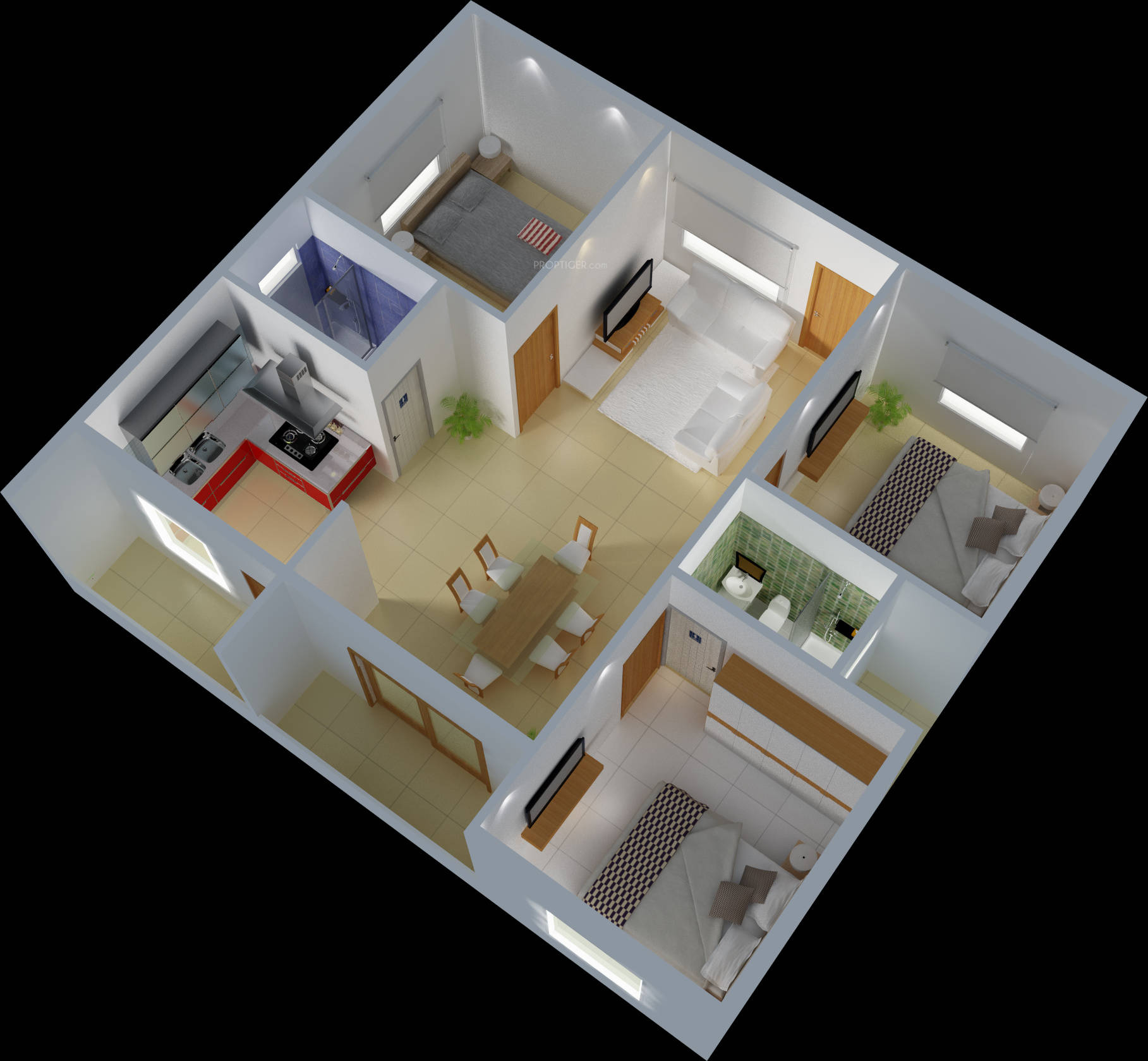 3DFloorPlan of DS Max Stone Hill