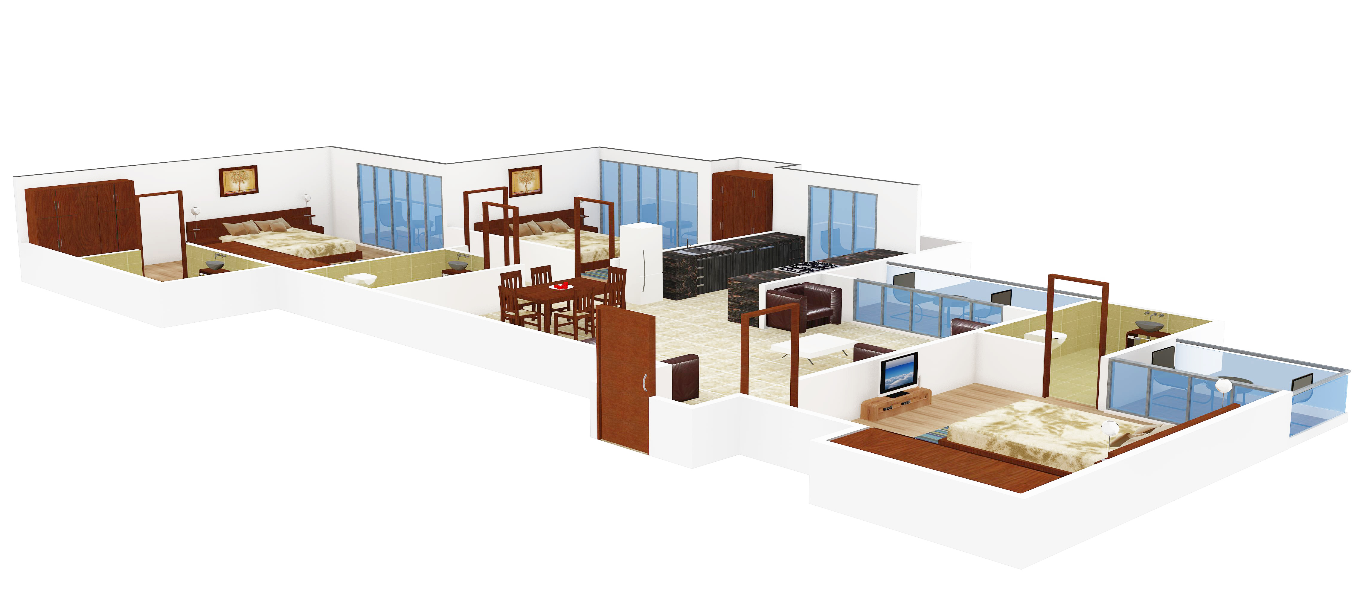 955 sq ft 2 BHK 2T Apartment for Sale in Prateek Group Wisteria Sector 77 Noida