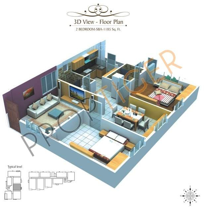 3DFloorPlan of Mana Seldon