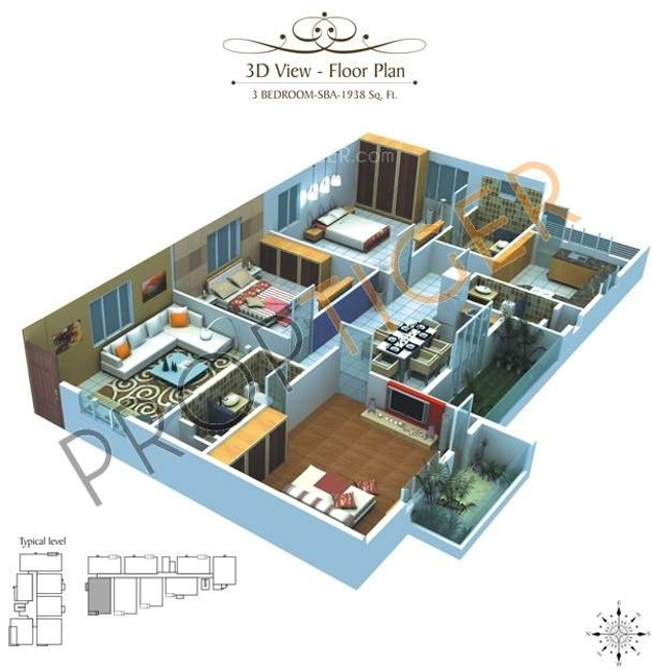 3DFloorPlan of Mana Seldon