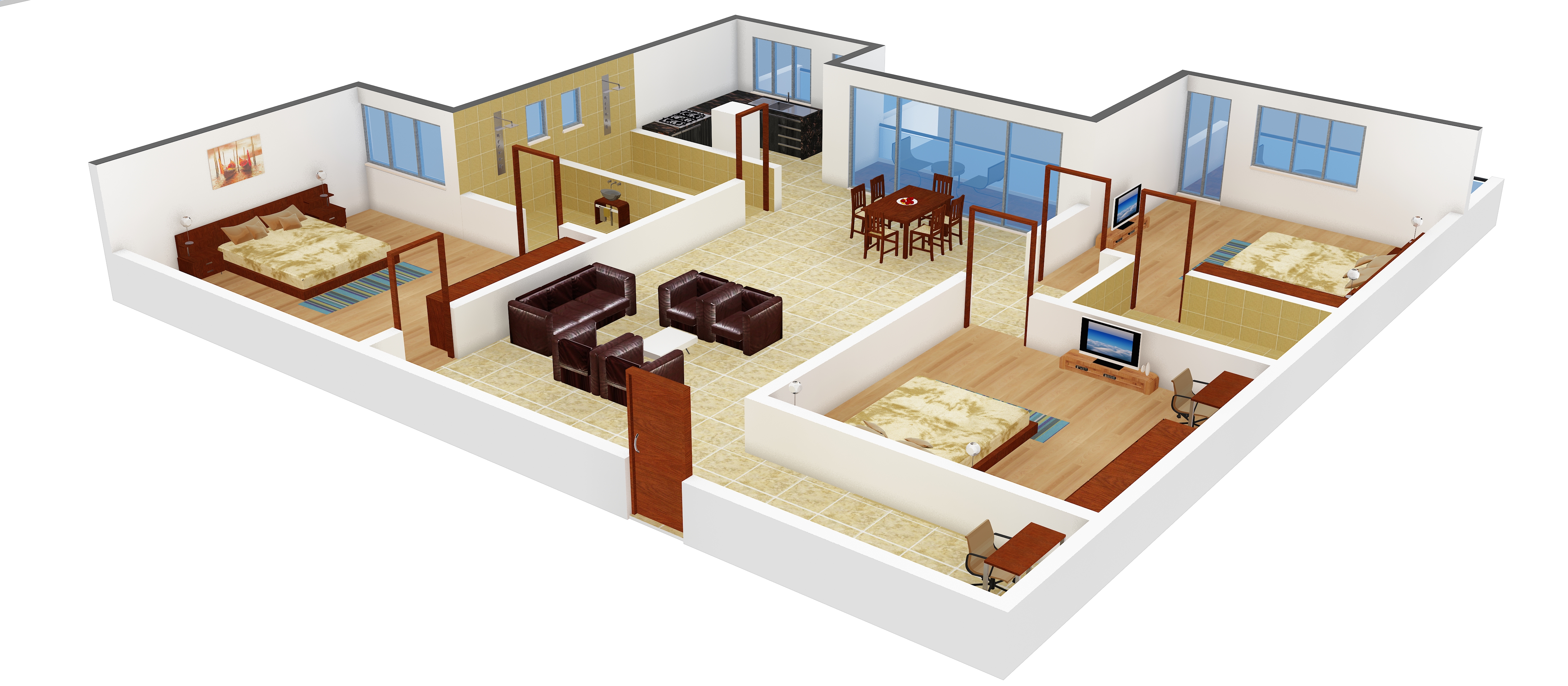 3DFloorPlan of Jupiter Commanders Pinnacle