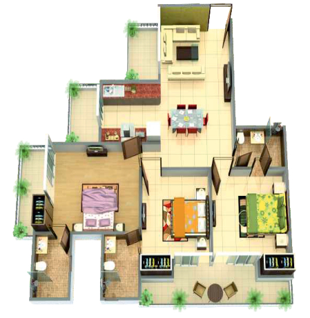 3DFloorPlan of Victory Central
